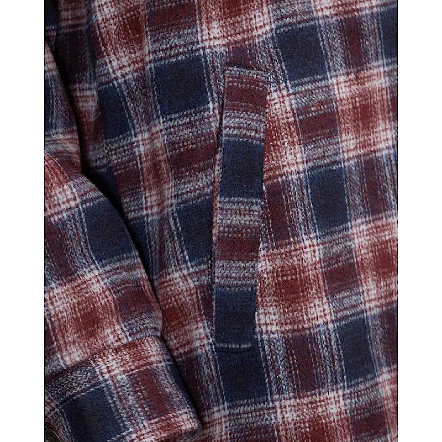 Outback Trading Mens Arden Jacket - Maroon - Image 5