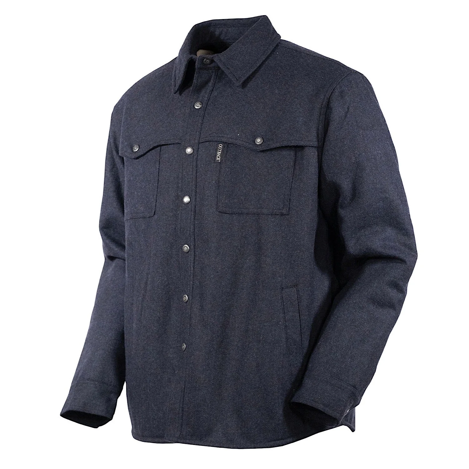 Outback Trading Mens Harrison Jacket Navy - Image 2