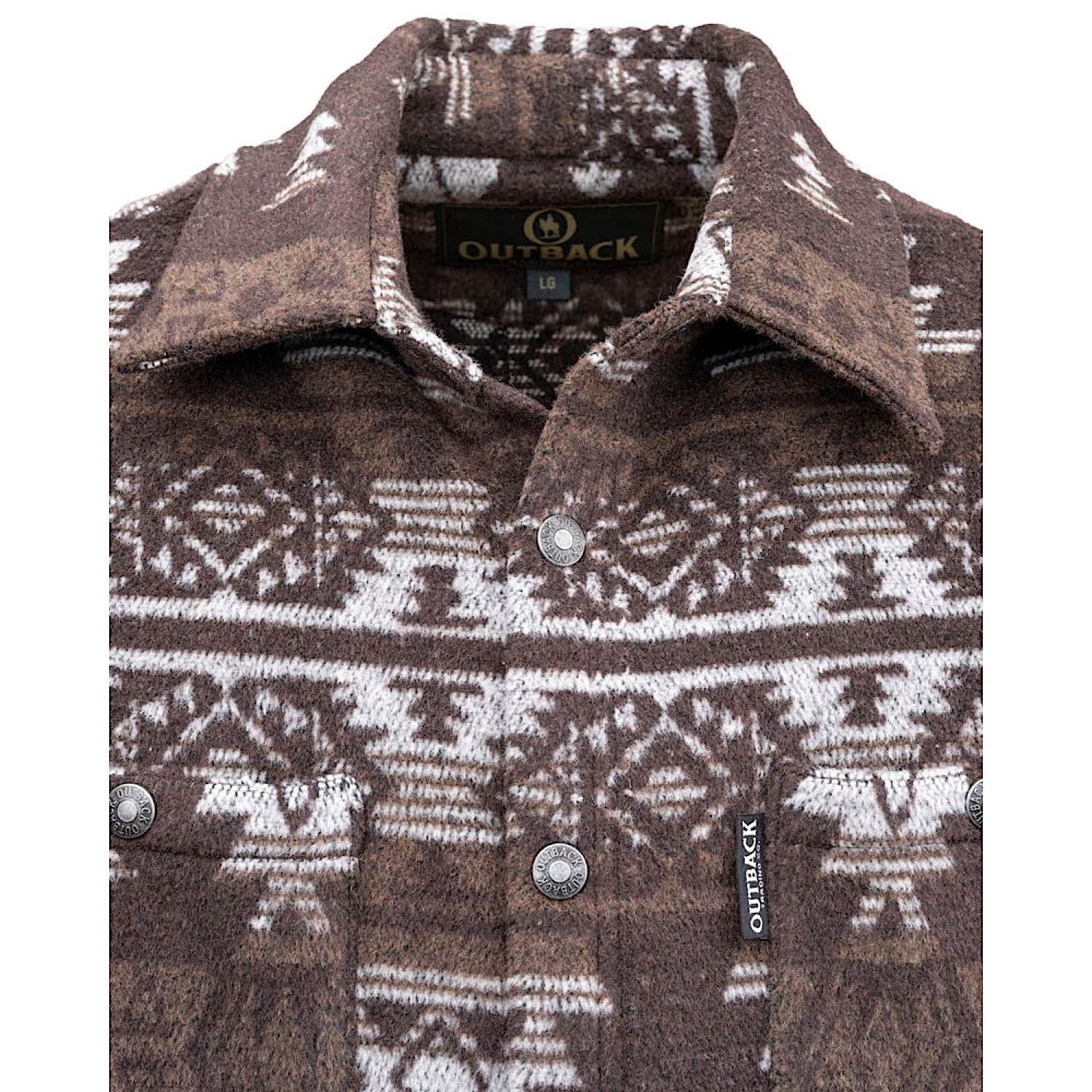 Outback Trading Men's Hudson Shirt Jacket - Brown - Image 4
