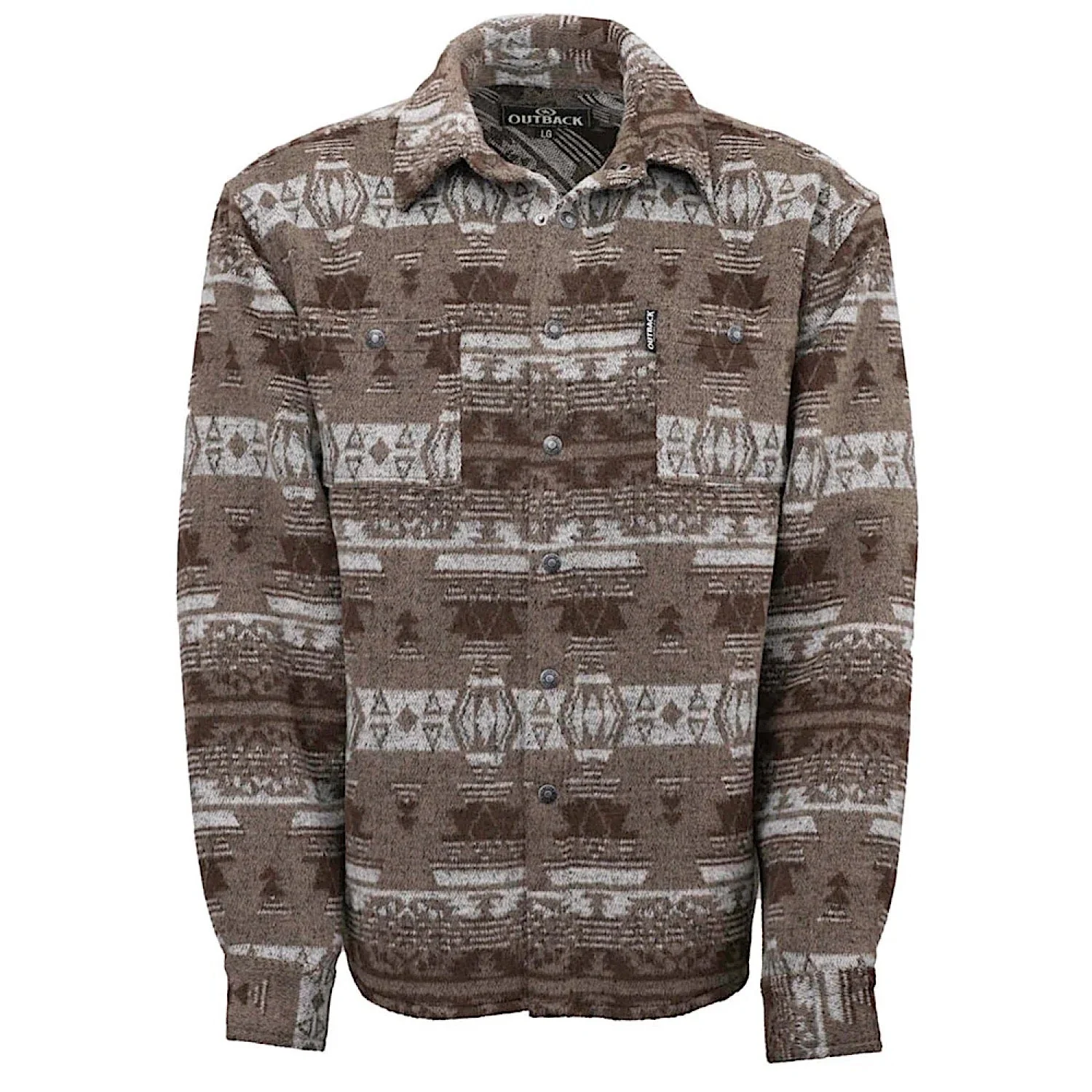 Outback Trading Men's Hudson Shirt Jacket - Taupe
