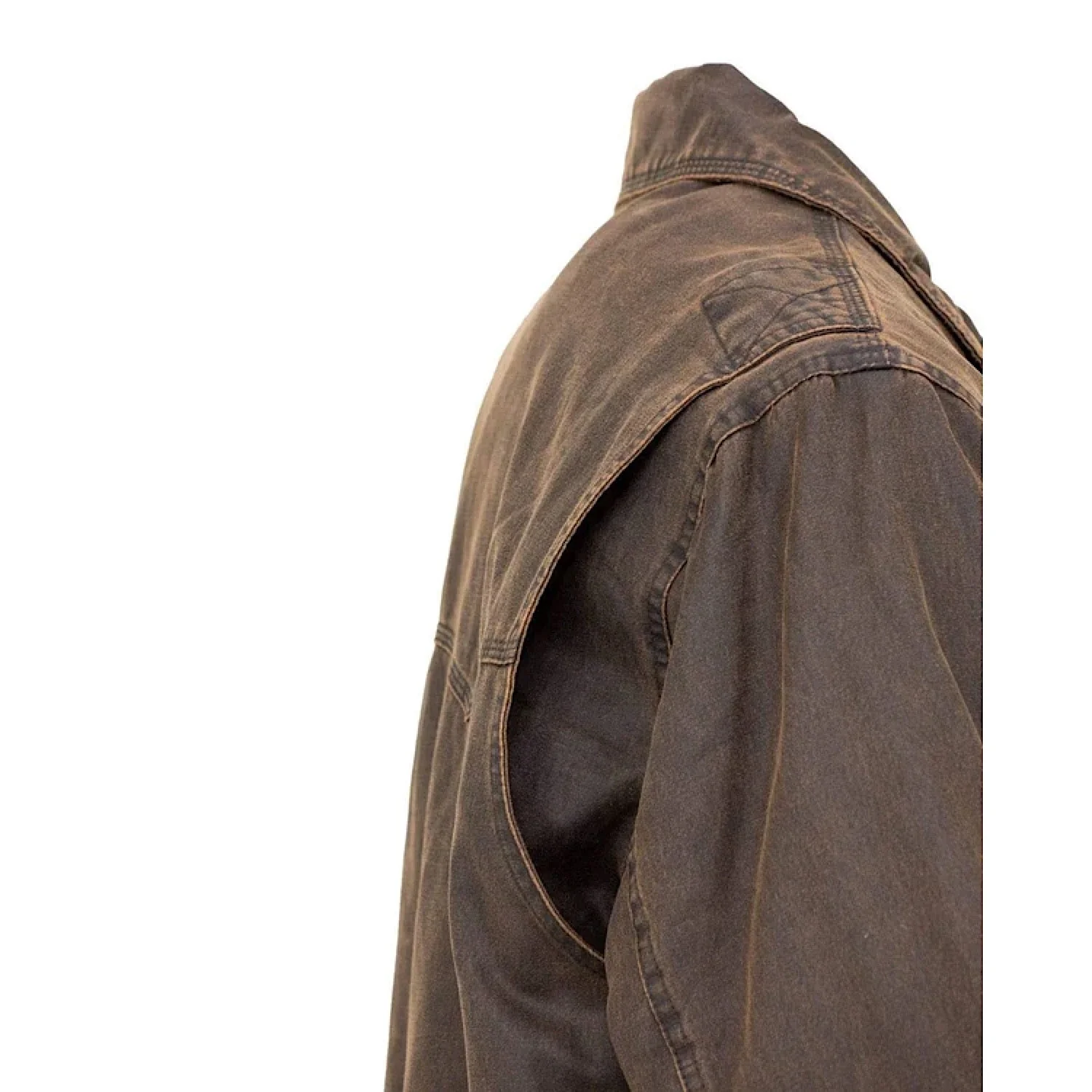 Outback Trading Mens Ranchers Jacket Brown - Image 3