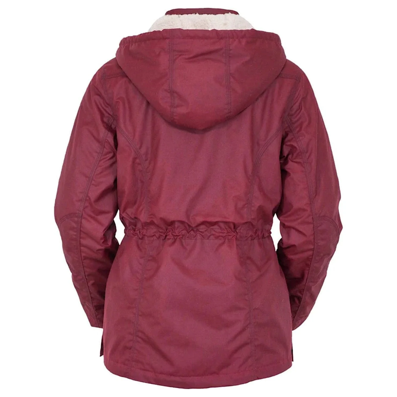 Outback Trading Womens Adelaide Oilskin Jacket Berry - Image 4