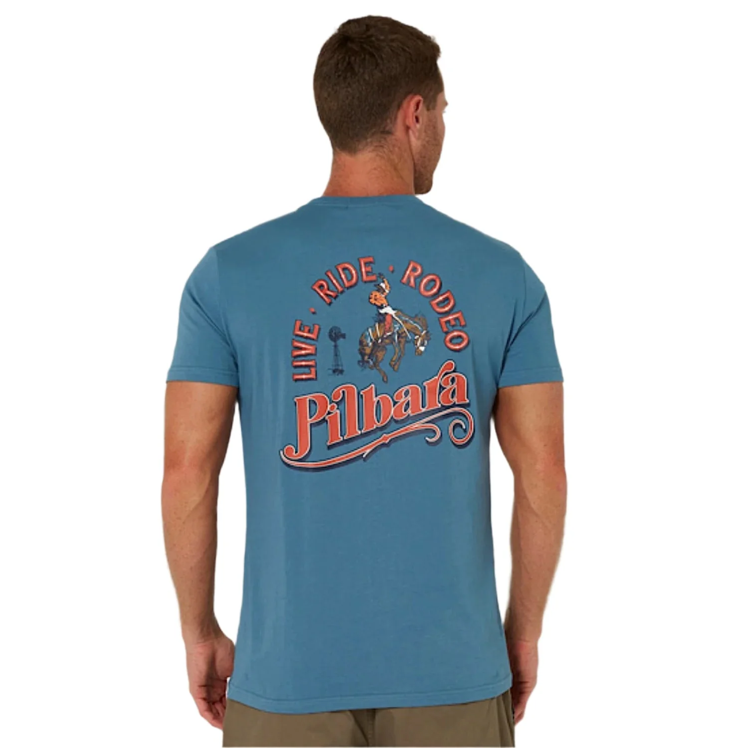 Pilbara Men's Rodeo T-Shirt - Slate - Image 2