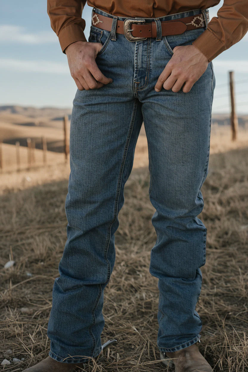 Pilbara Western Men's Angus Jeans - Indigo - Image 5
