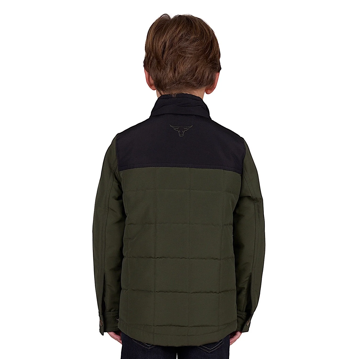 Pure Western Boy's Ralph Jacket - Green/Black - Image 2