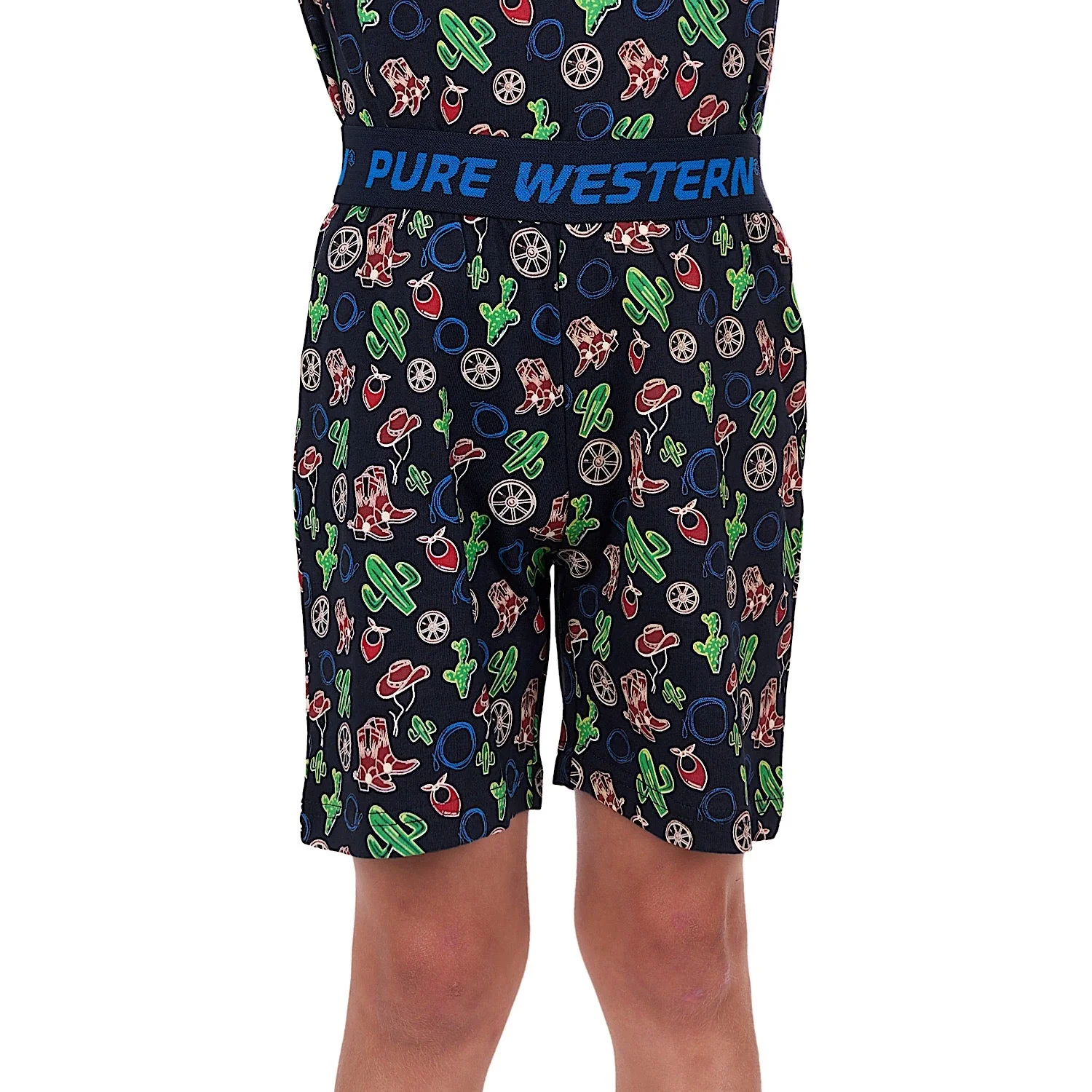 Pure Western Boy's Wild West Pjs Navy - Image 2