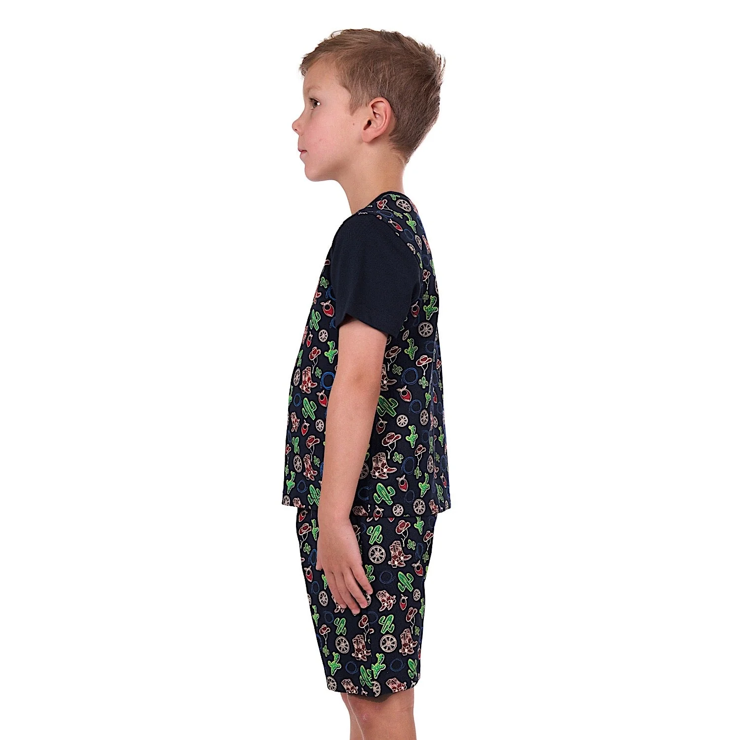 Pure Western Boy's Wild West Pjs Navy - Image 3