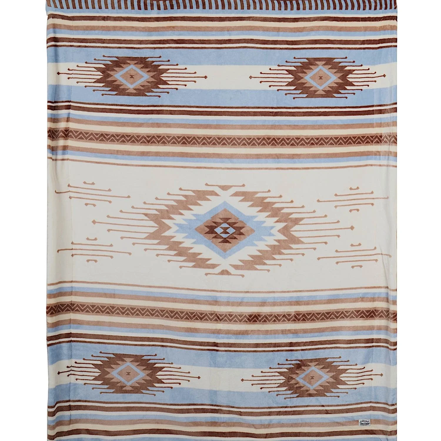 Pure Western Ellery Blanket - Natural/Blue - Image 2