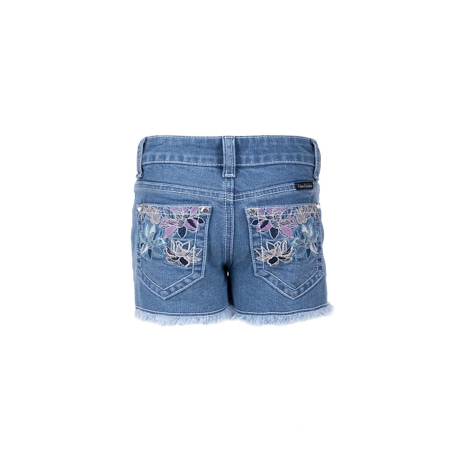 Pure Western Girl's Audrey Short-Faded Blue