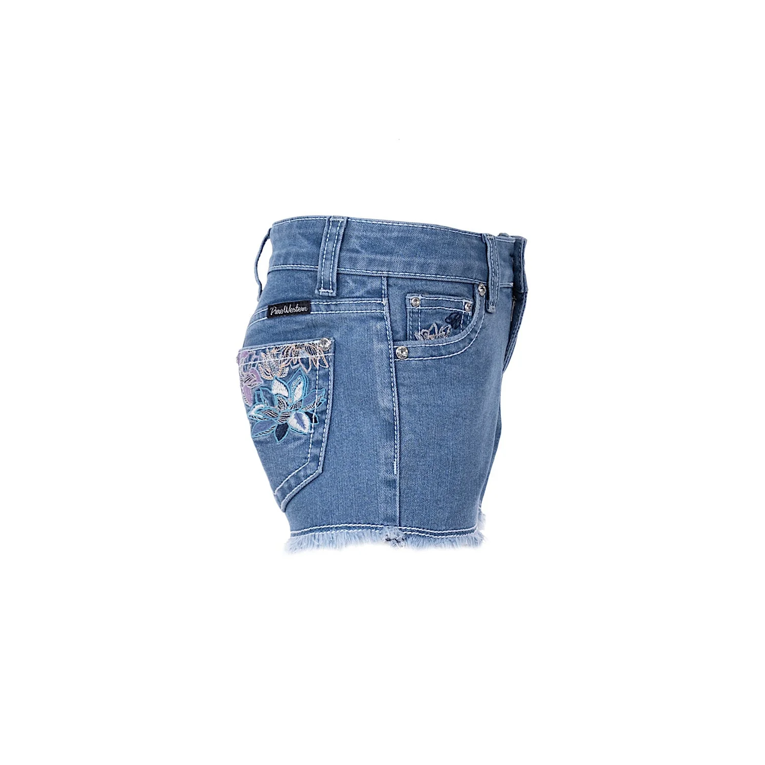 Pure Western Girl's Audrey Short-Faded Blue - Image 2