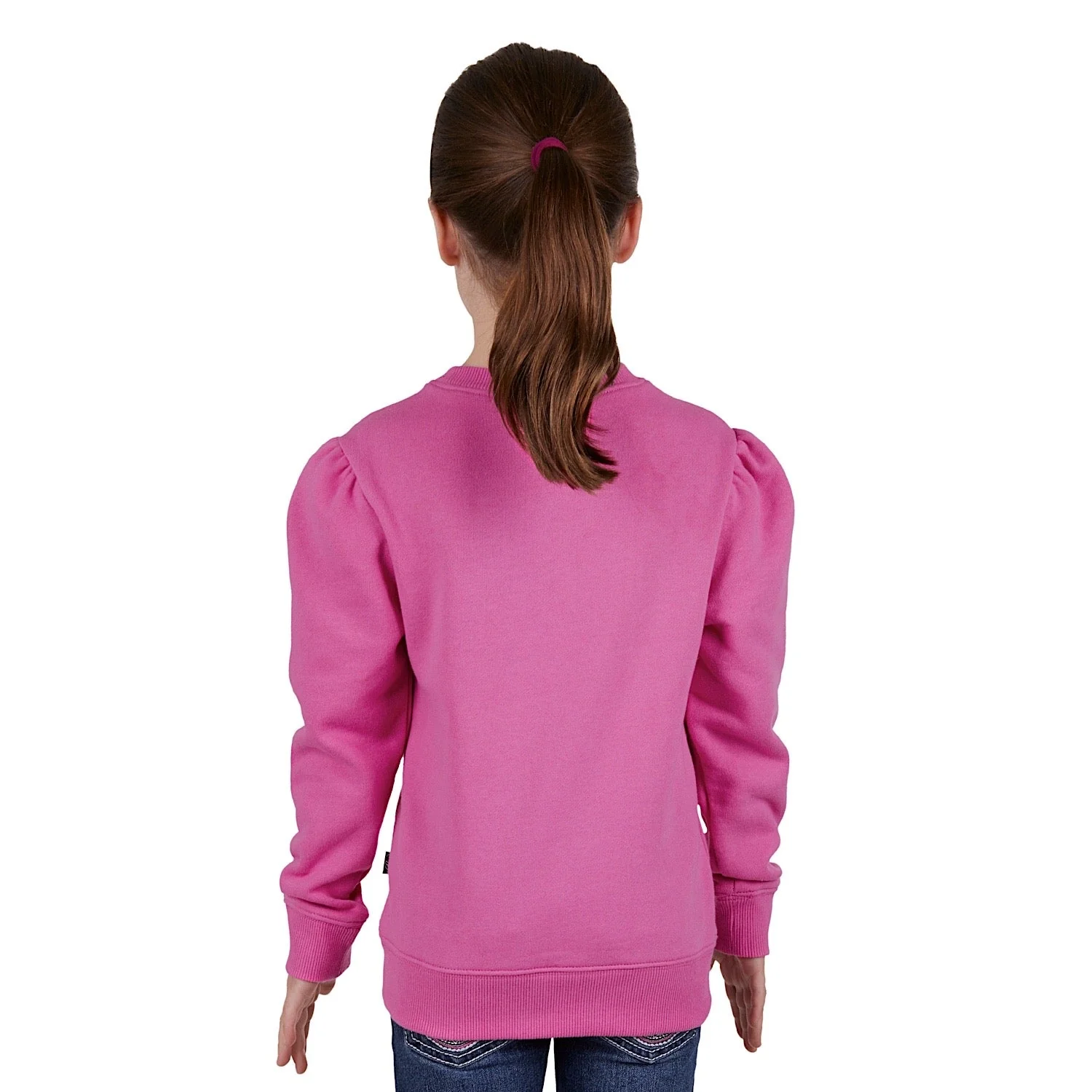 Pure Western Girl's Lavina Crew - Pink - Image 4