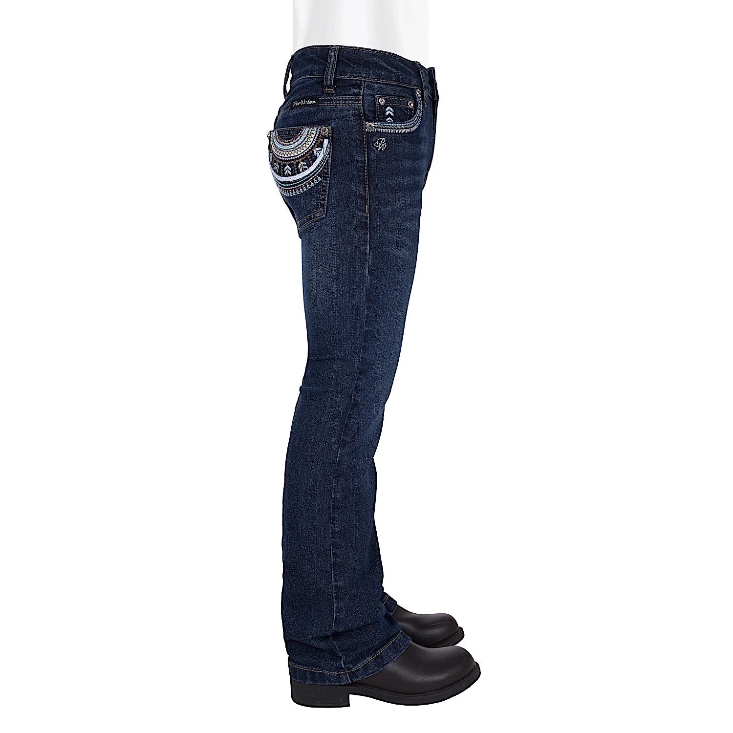 Pure Western Girl's Pat Boot Cut Jean - Evening Sky