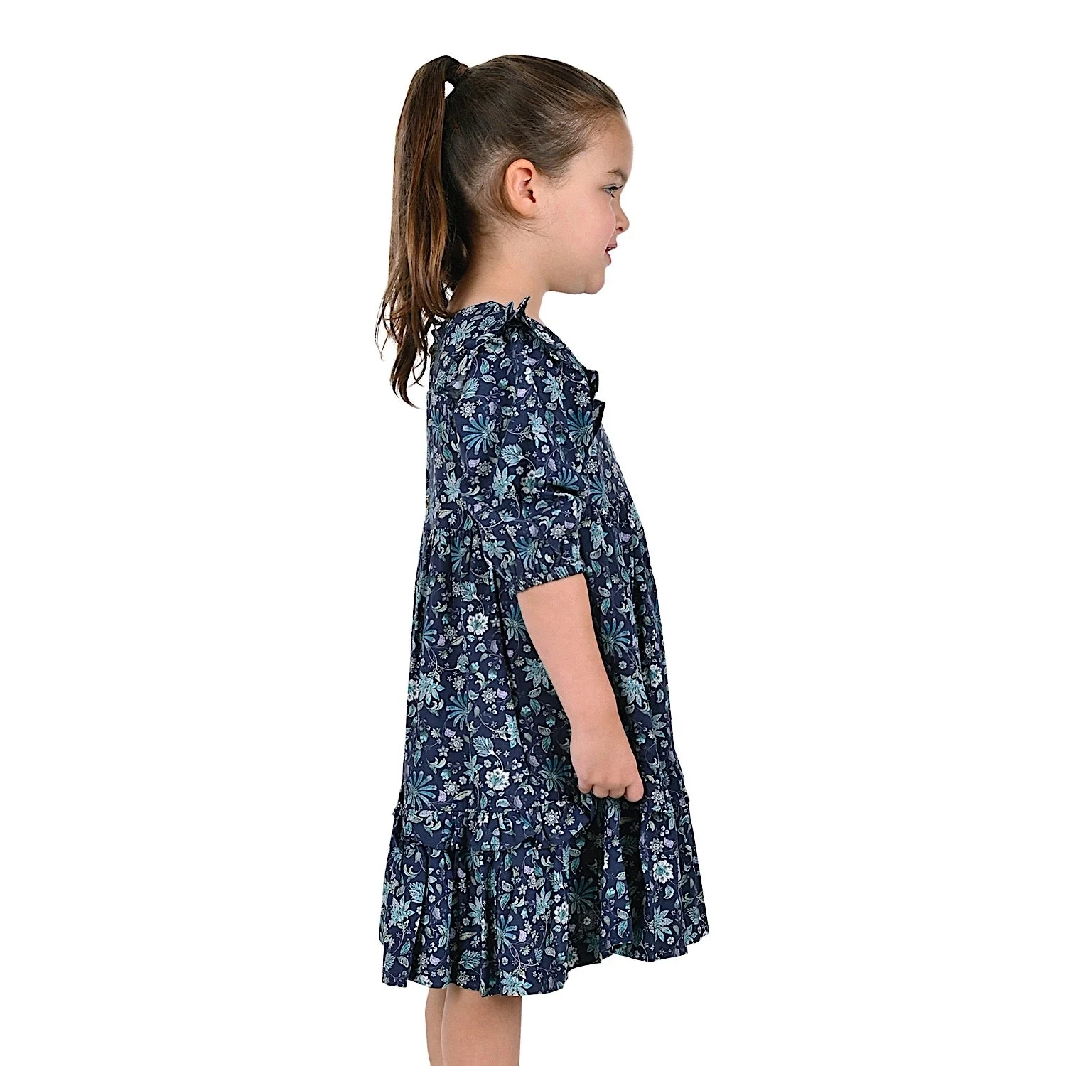 Pure Western Girls Rosie Dress-Navy/Multi - Image 2