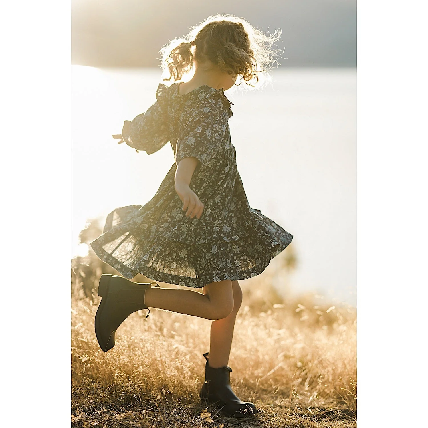 Pure Western Girls Rosie Dress-Navy/Multi - Image 4