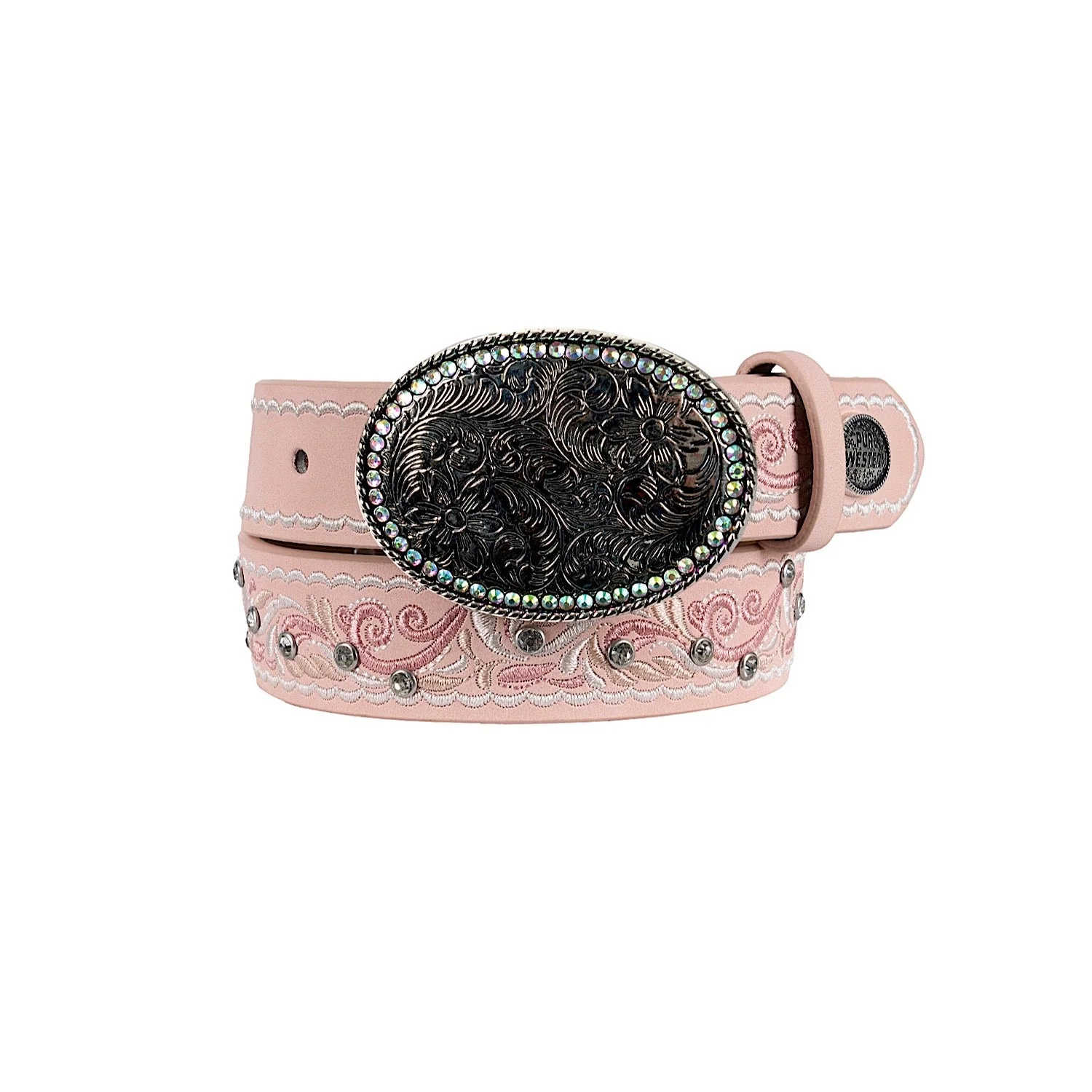 Pure Western Kid's Soleil Belt - Blush