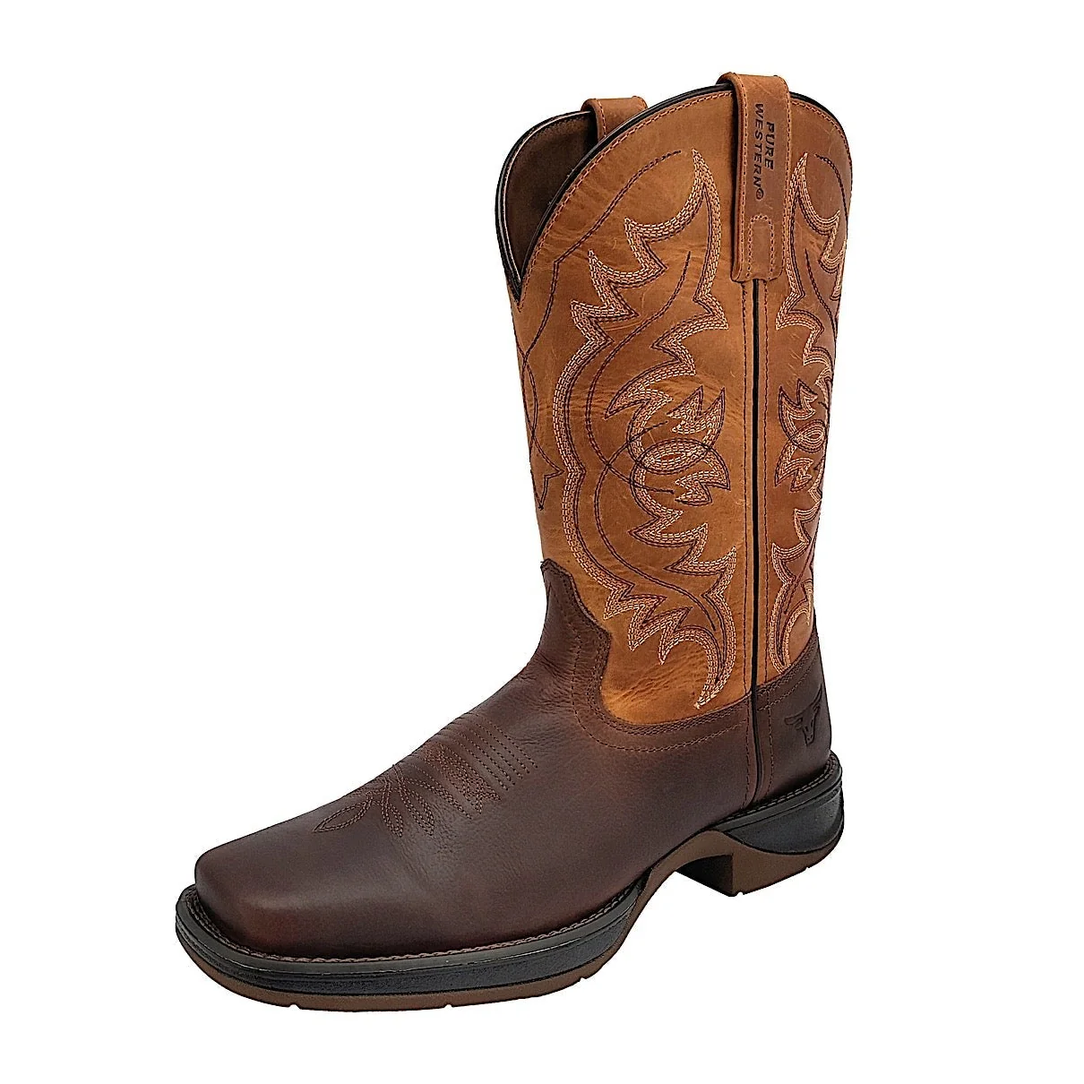 Pure Western Men's Garland Boot - Chestnut/Tan