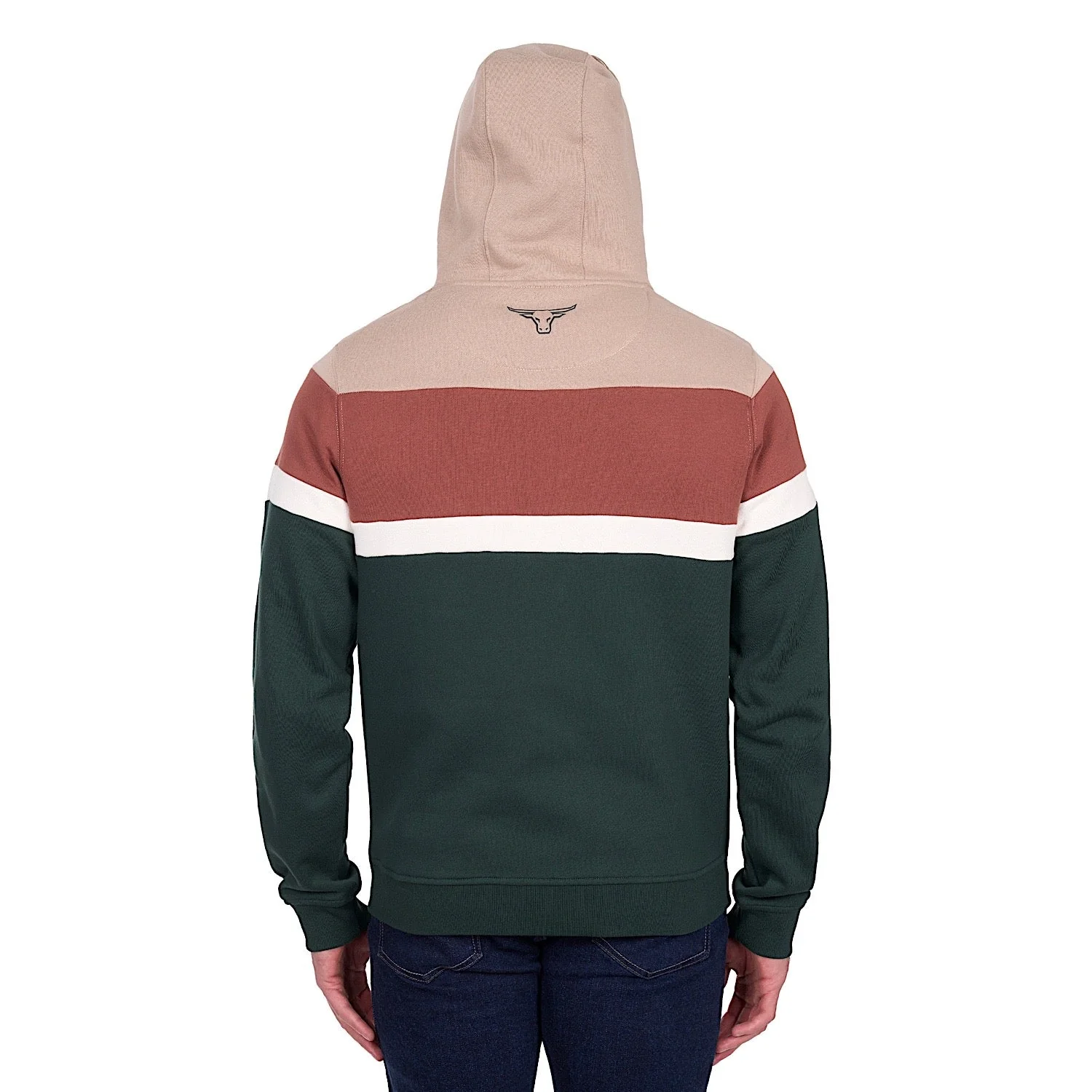 Pure Western Men's Harry Hoodie - Green/Multi - Image 4