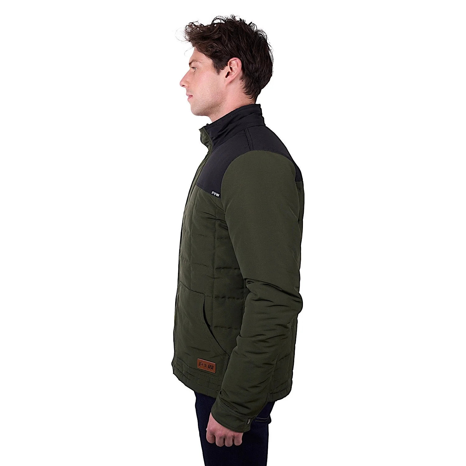Pure Western Men's Ralph Jacket - Green/Black - Image 2