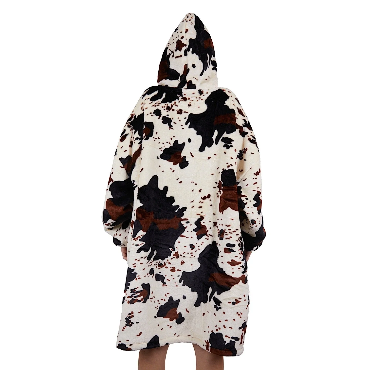 Pure Western PW Cow Print Snuggle Hoodie Multi - Image 6
