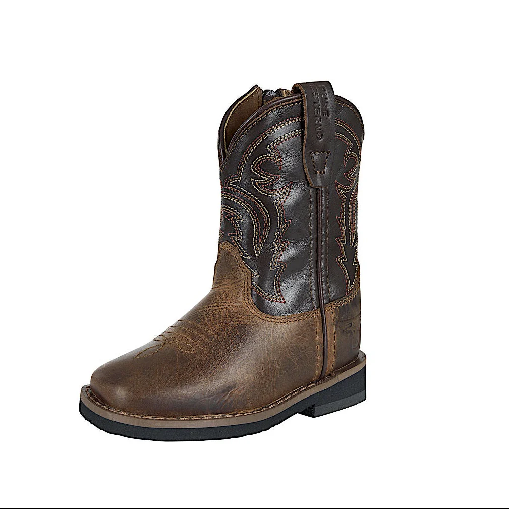 Pure Western Toddler and Children's Carter Boot - Brown/Chocolate - Image 2