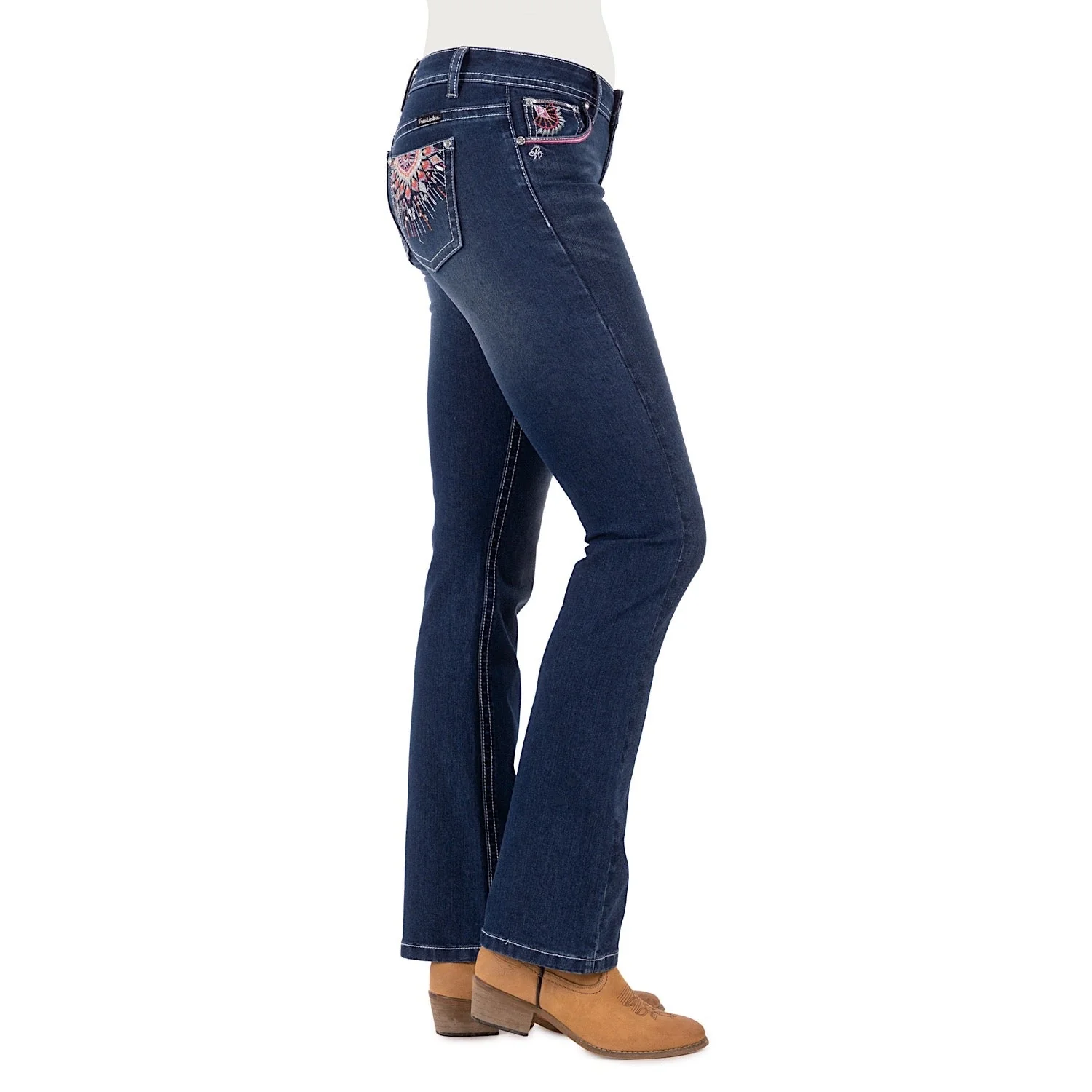 Pure Western Women's Adeline Boot Cut Jean - Evening Sky - Image 3