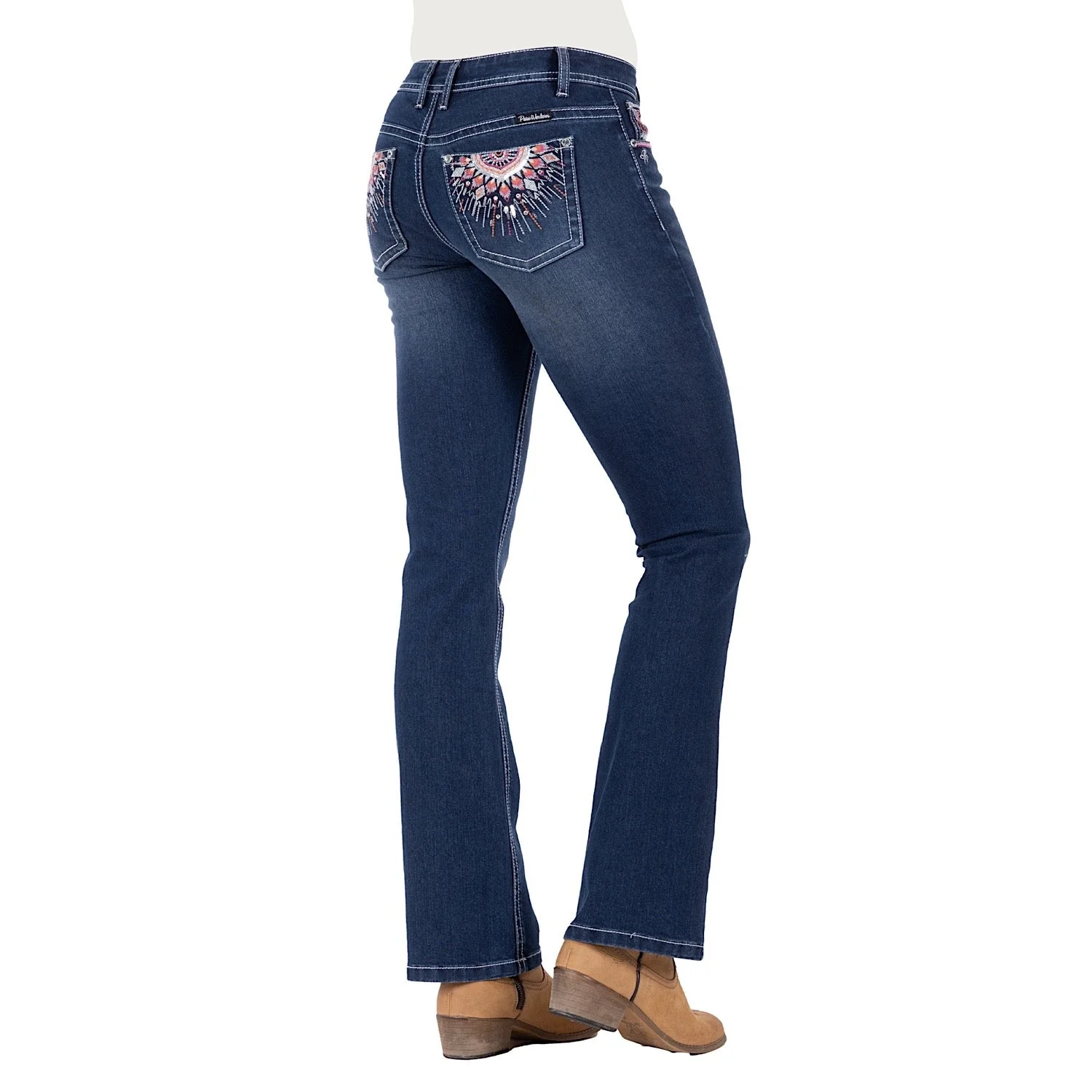 Pure Western Women's Adeline Boot Cut Jean - Evening Sky - Image 4
