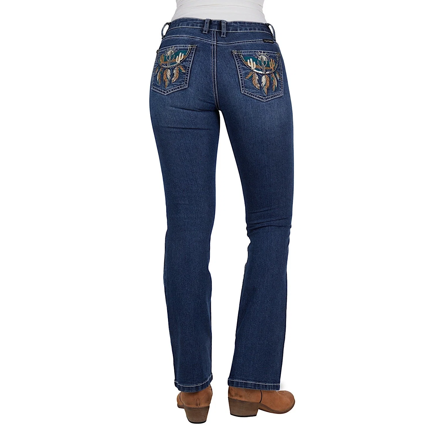 Pure Western Women's Alba Boot Cut Jean 32" Leg Indigo