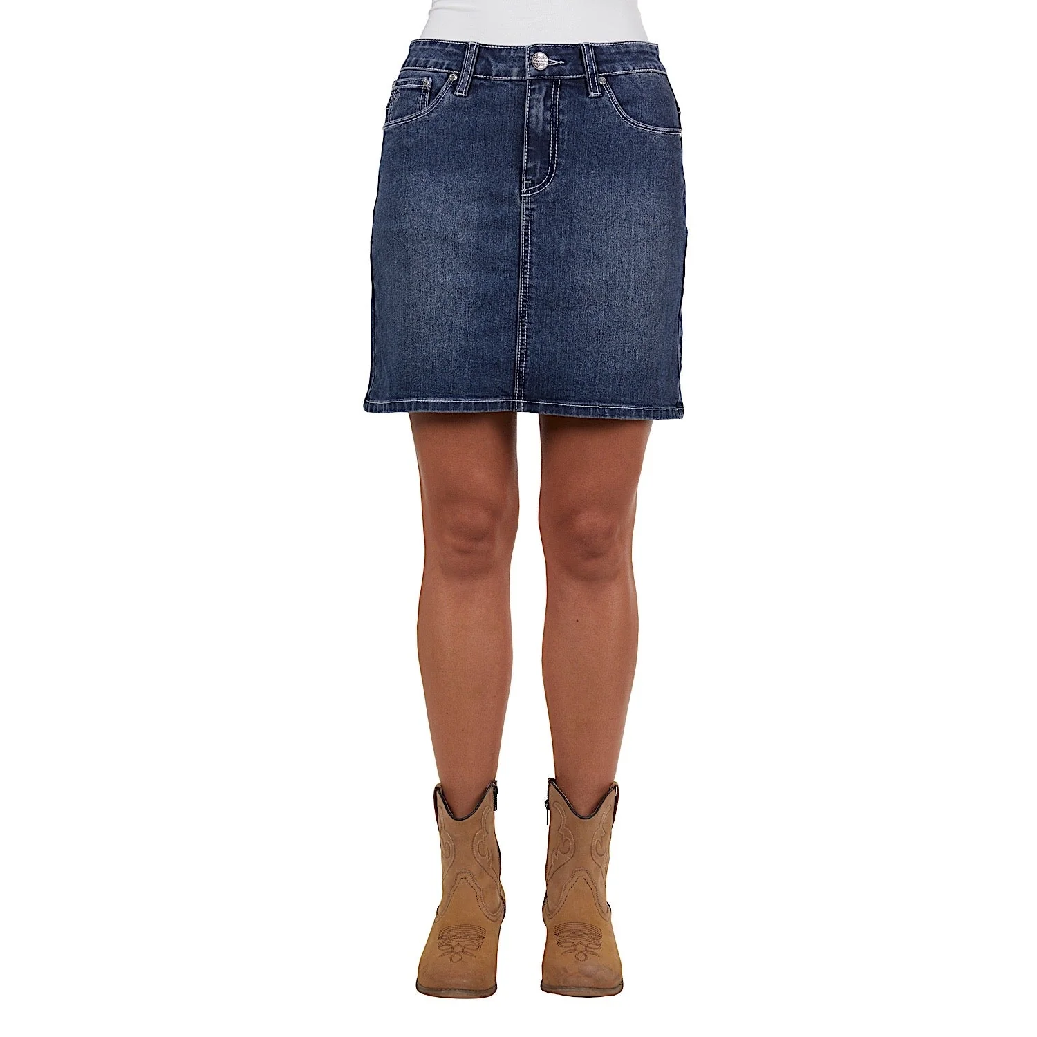 Pure Western Women's Davina Denim Skirt - Indigo - Image 4