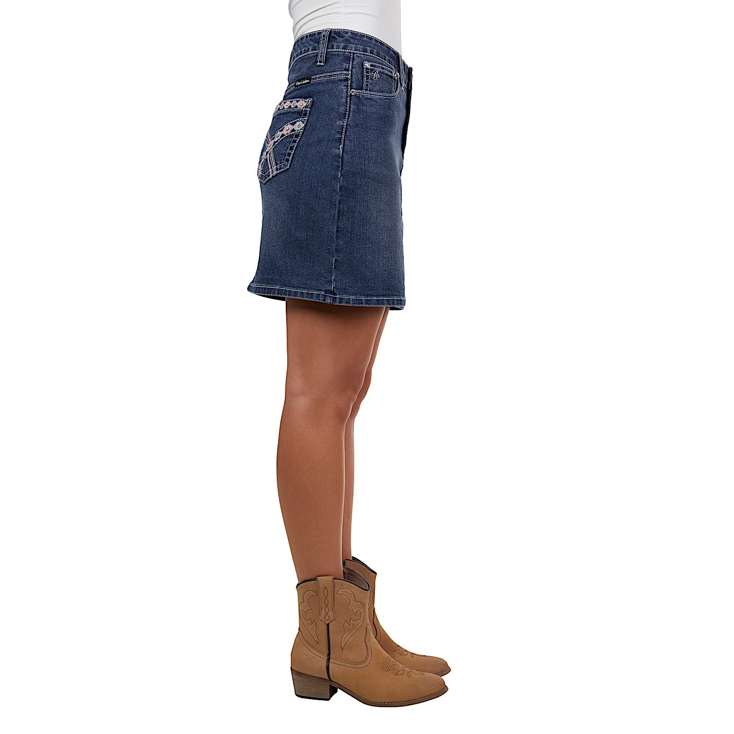 Pure Western Women's Davina Denim Skirt - Indigo - Image 5
