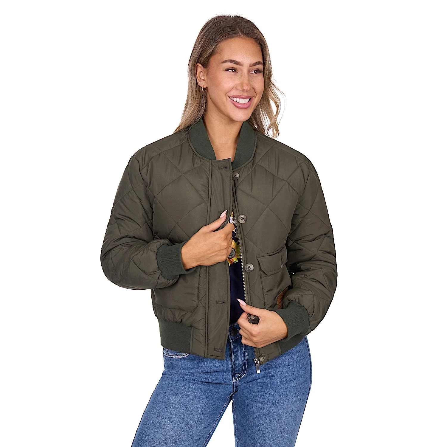 Pure Western Women's Emelia Jacket - Green