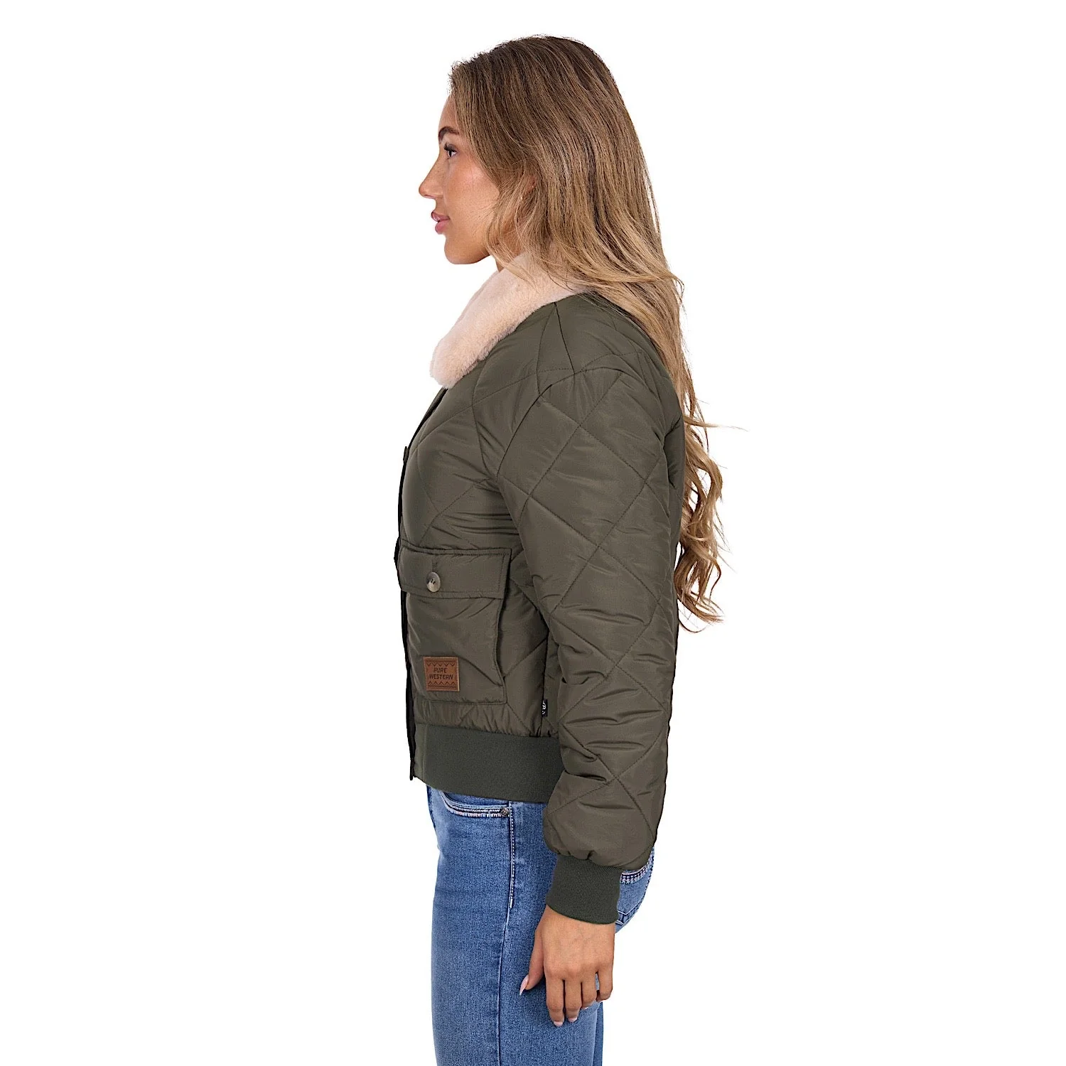 Pure Western Women's Emelia Jacket - Green - Image 4