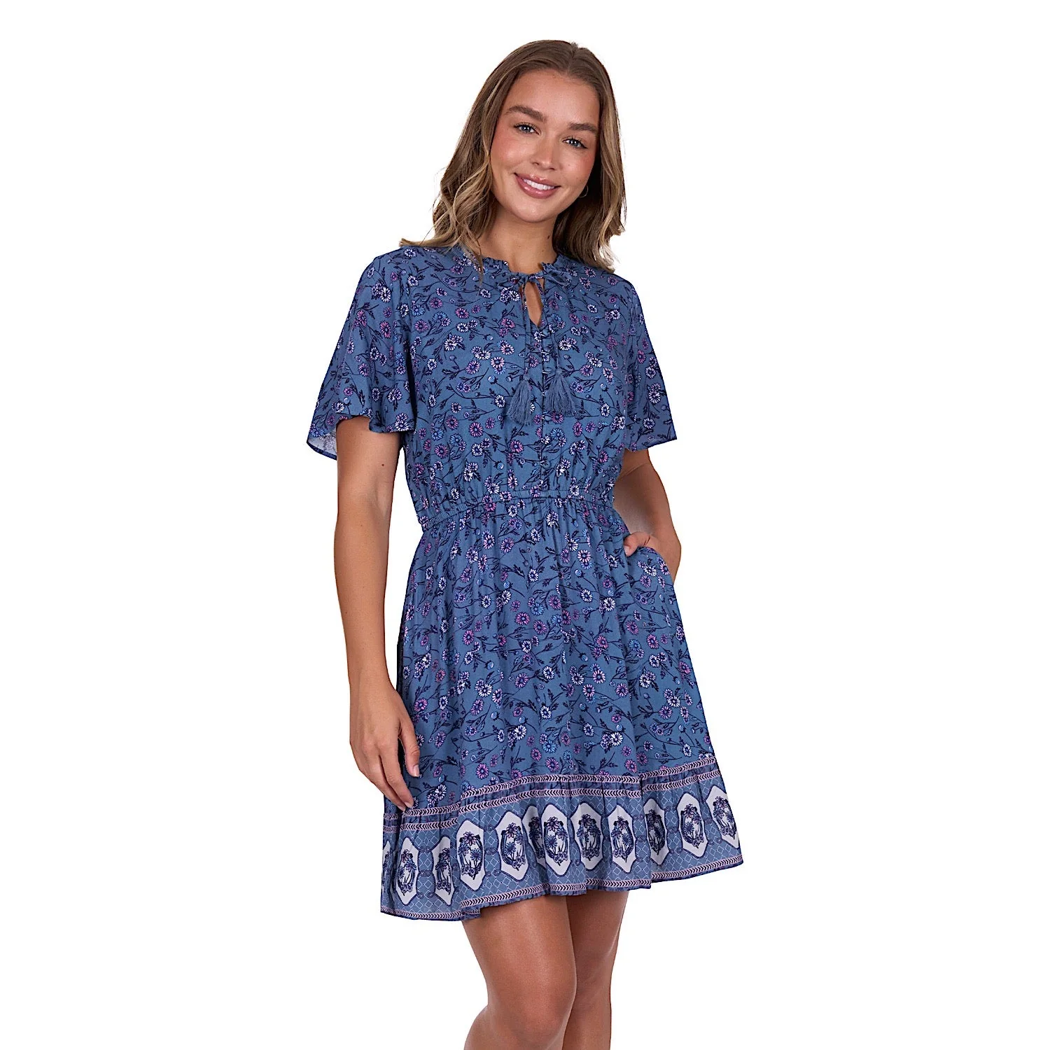 Pure Western Women's Farrah Dress - Blue