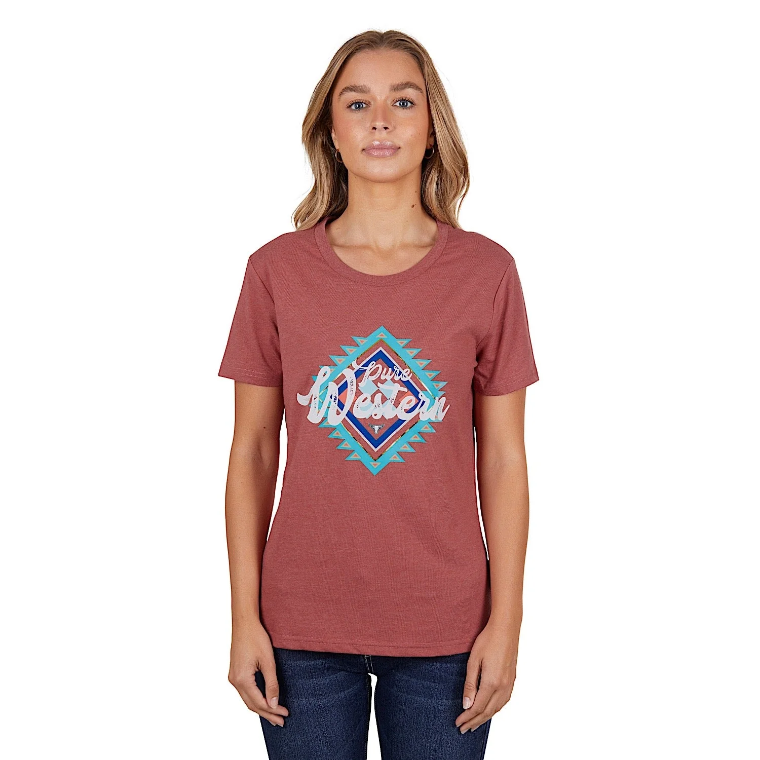 Pure Western Women's Juliet Tee Rose - Image 3