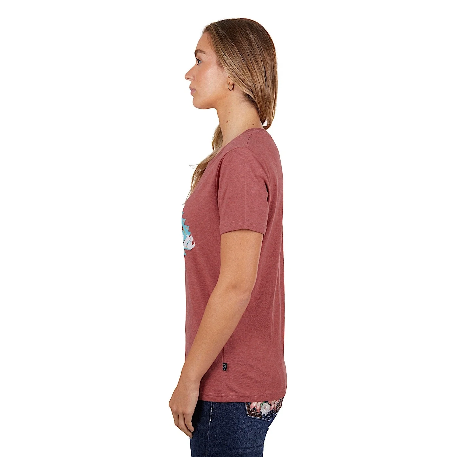 Pure Western Women's Juliet Tee Rose - Image 4