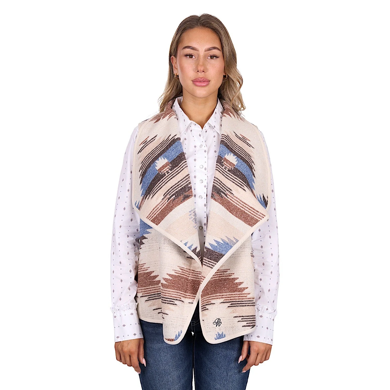 Pure Western Women's Keegan Waterfall Vest - Multi - Image 4
