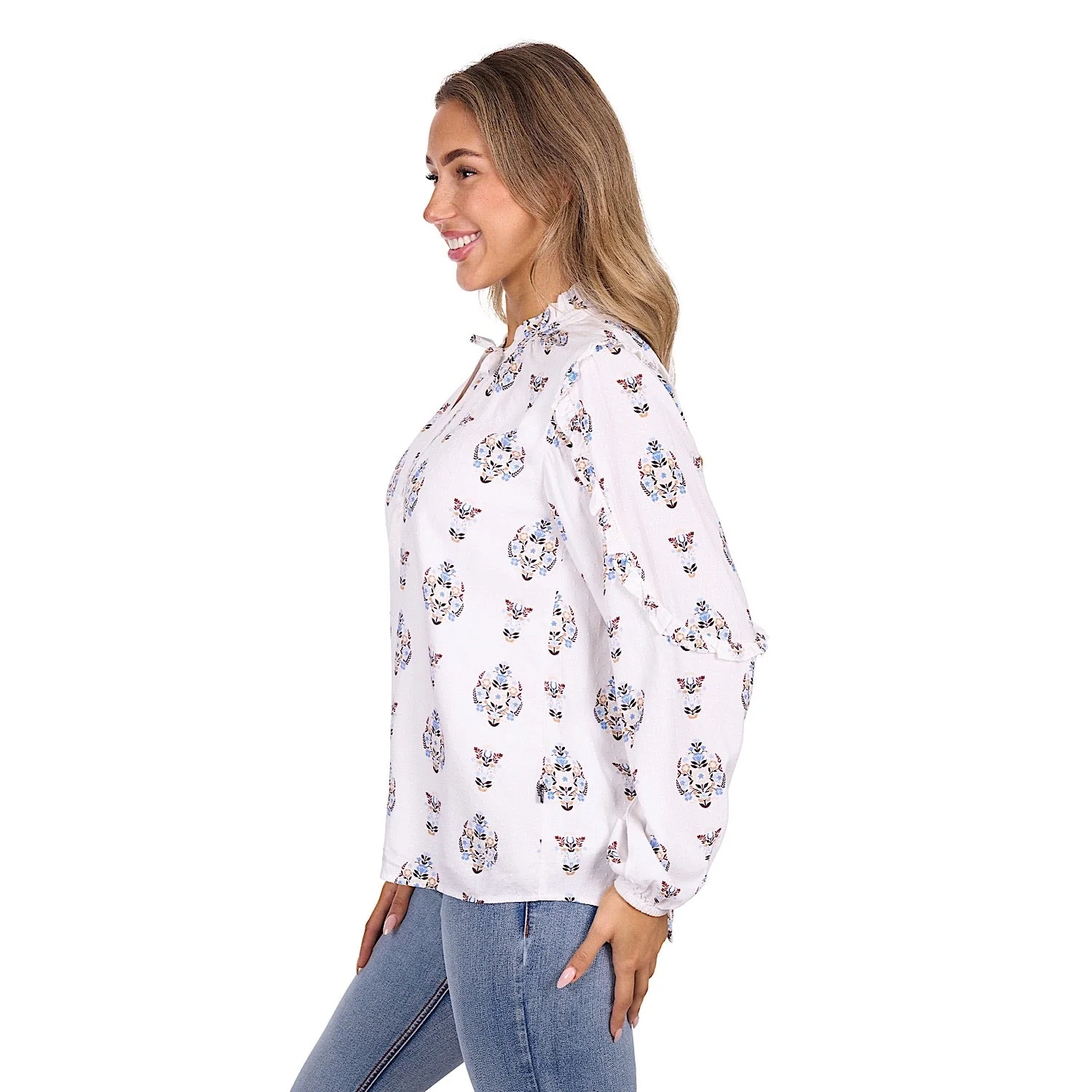 Pure Western Women's Keeley Blouse - Ivory - Image 3