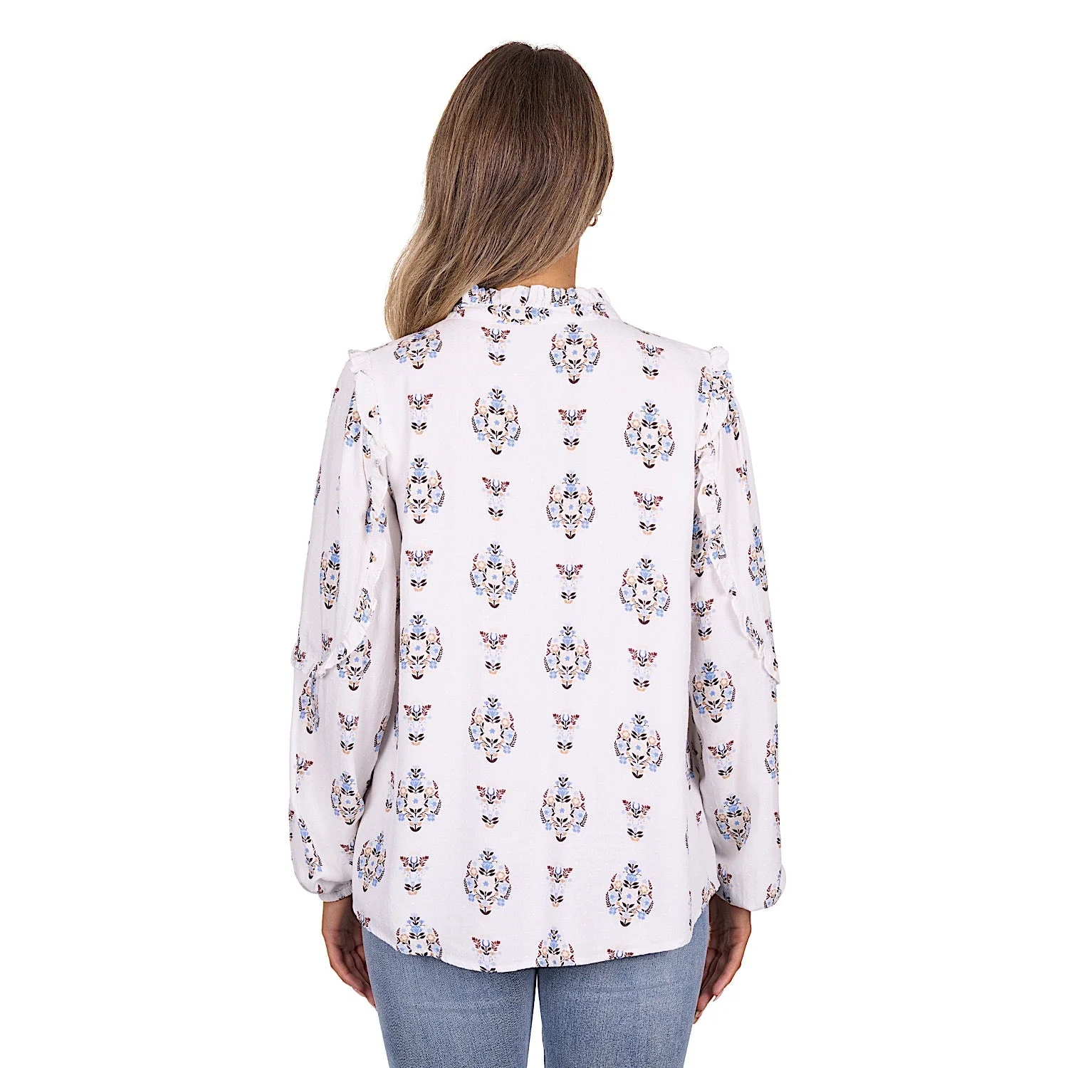 Pure Western Women's Keeley Blouse - Ivory - Image 4