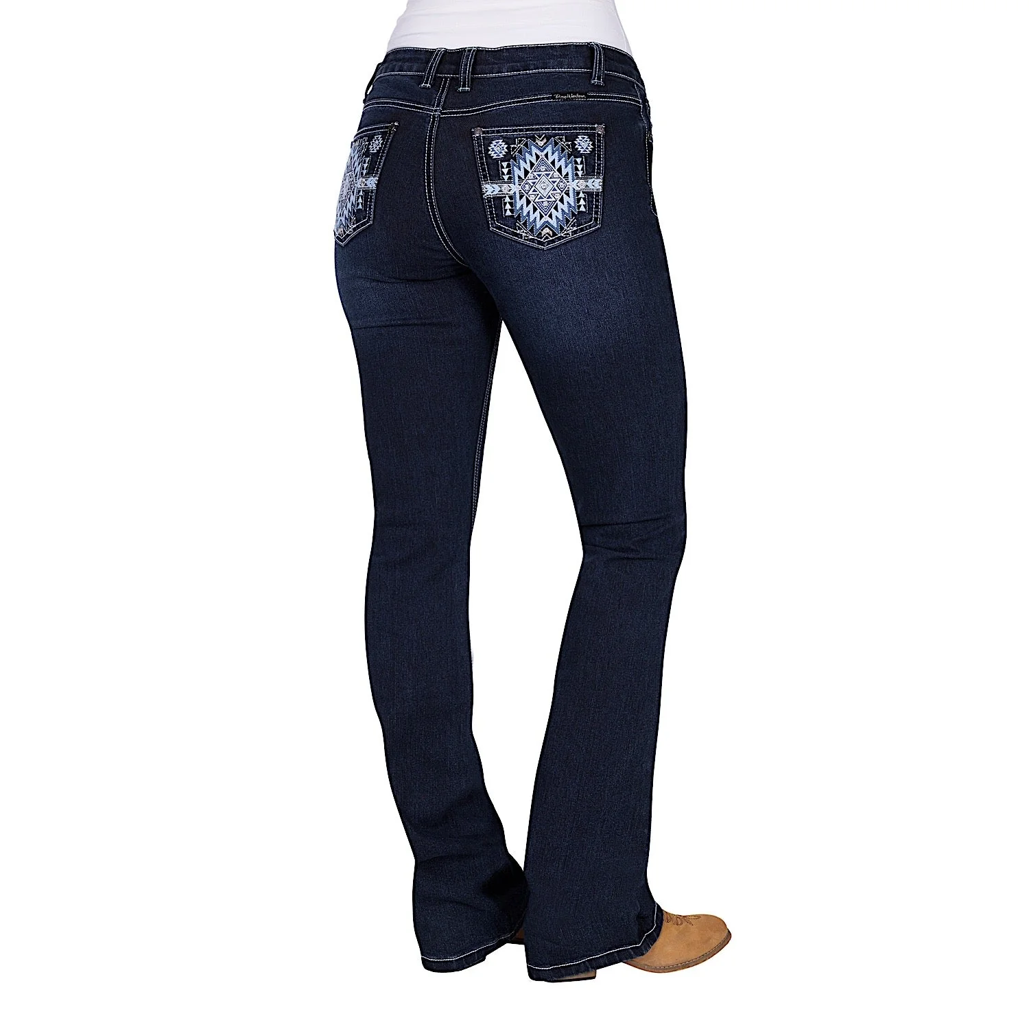 Pure Western Women's Lyn Relaxed Rider Jean 36L - Midnight