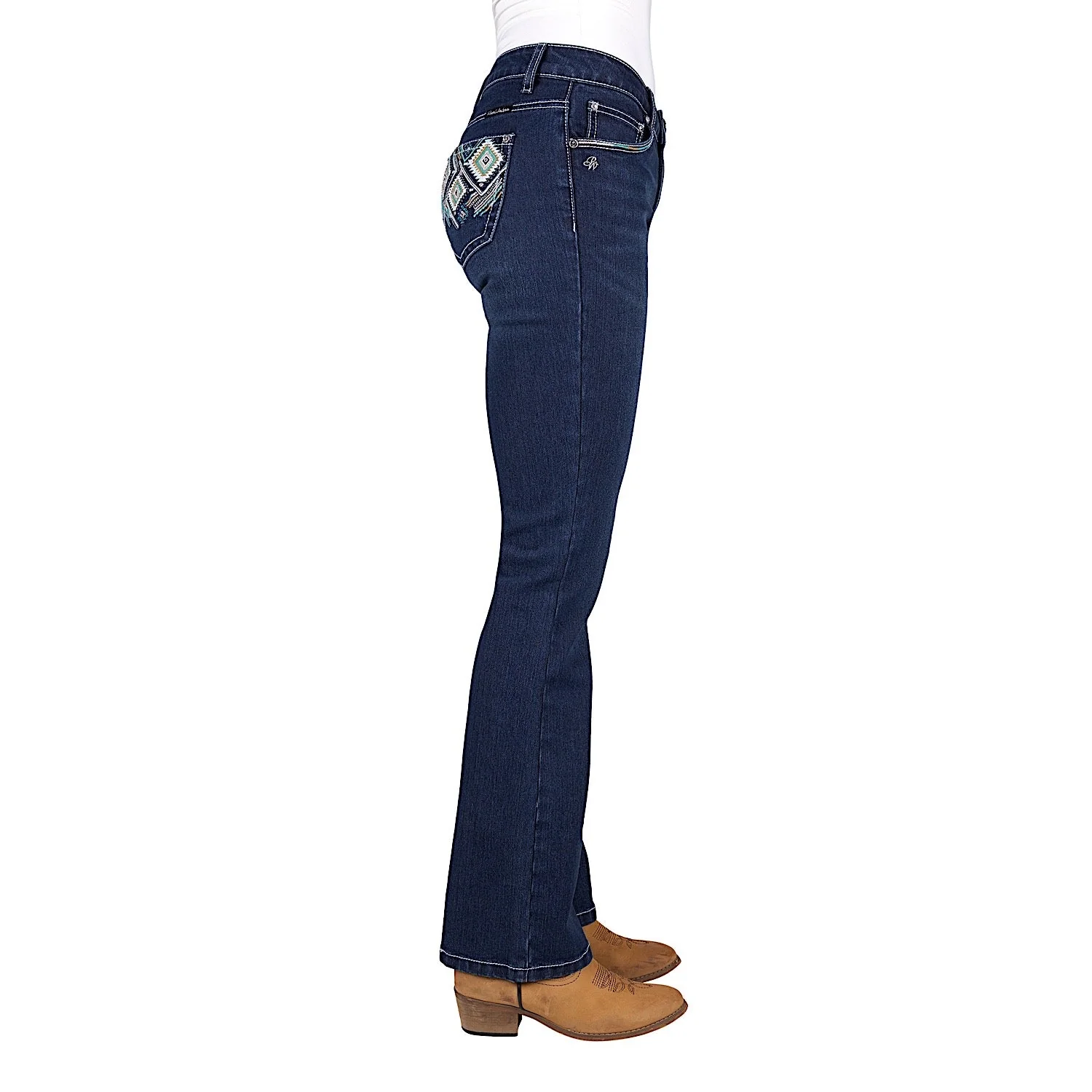 Pure Western Women's Meg Boot Cut Jean 32" Leg - Evening Sky - Image 3