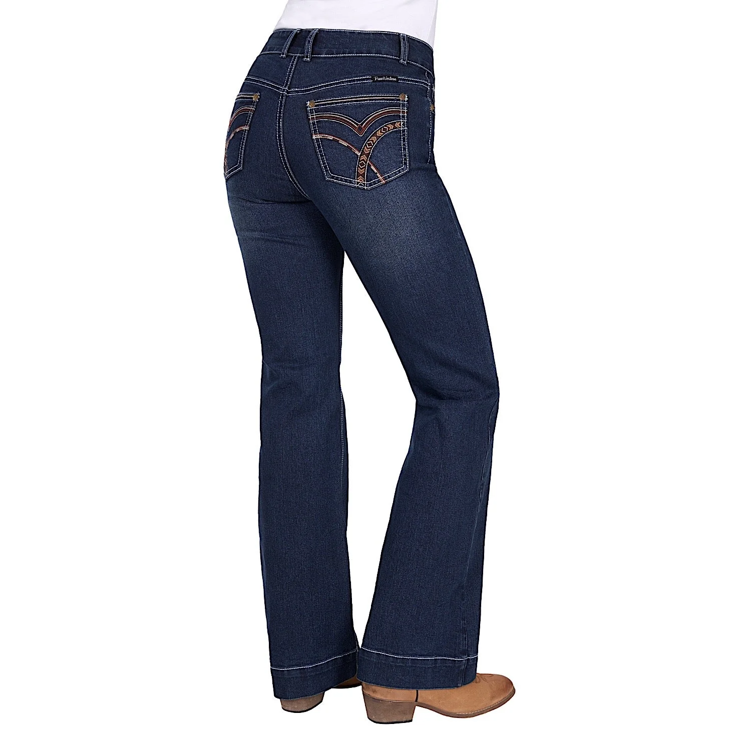 Pure Western Women's Romy Mid Rise Trouser Jean 32L - Midnight - Image 2