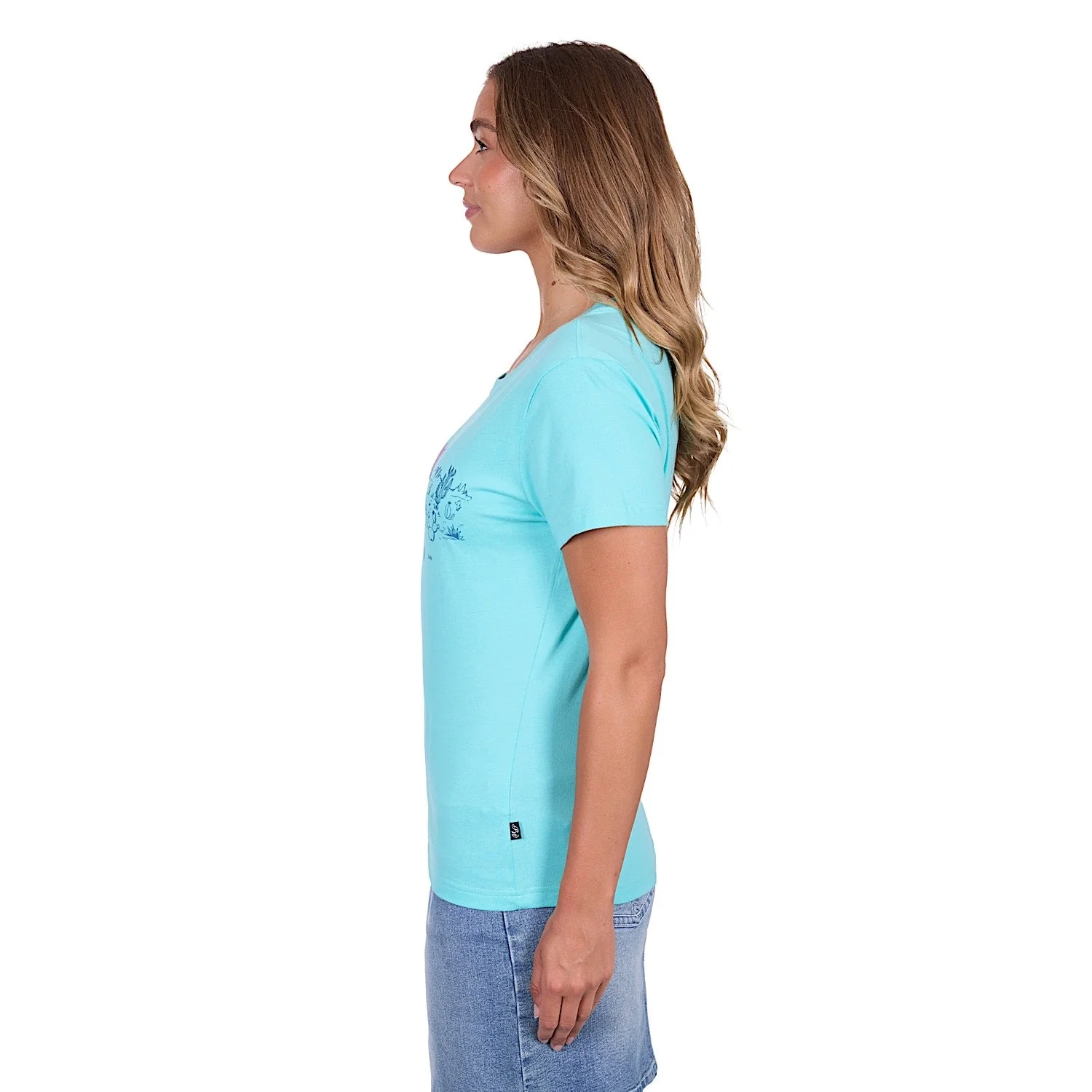 Pure Western Women's Shelly Tee - Turquoise - Image 2