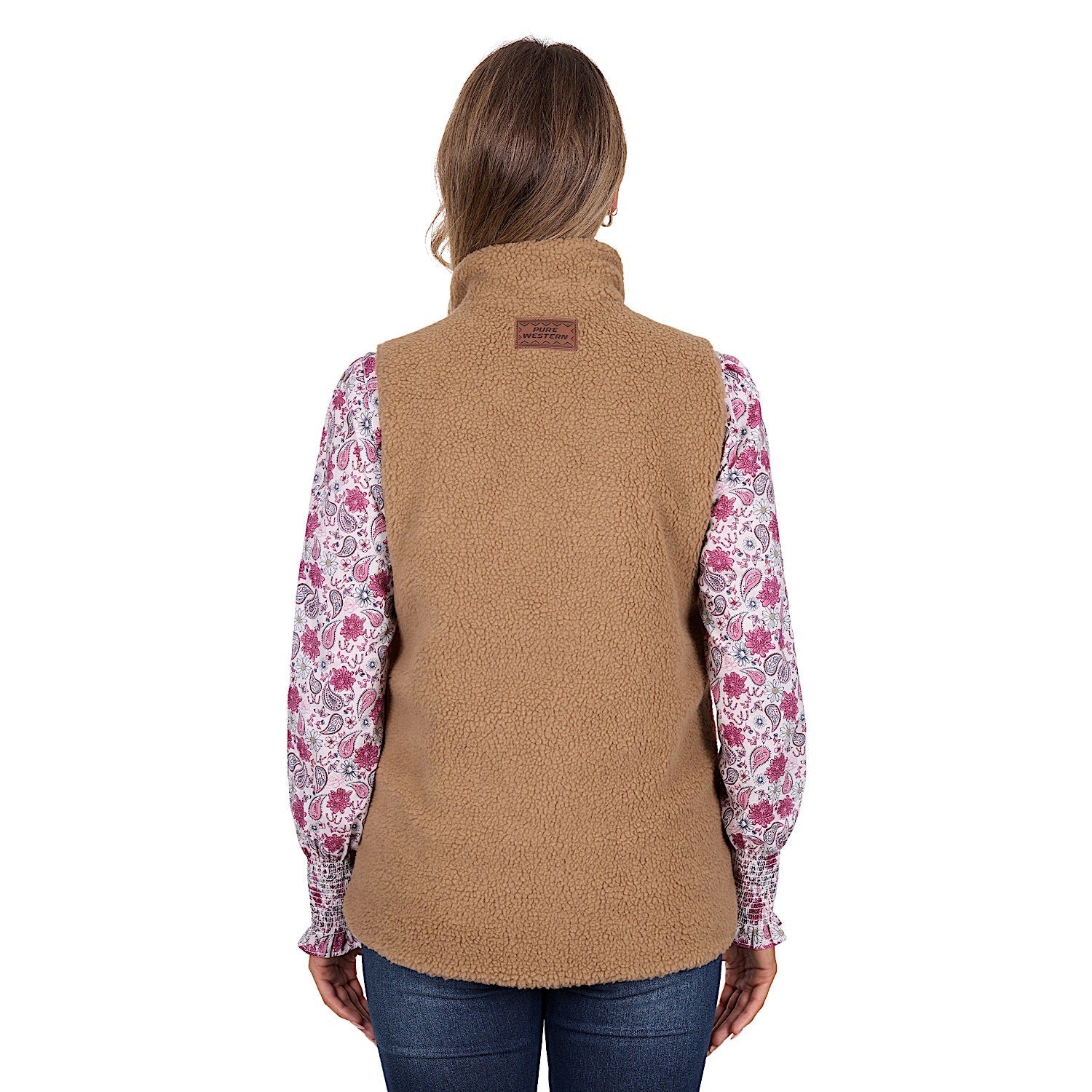 Pure Western Women's Sherri Reversible Vest - Tan - Image 8