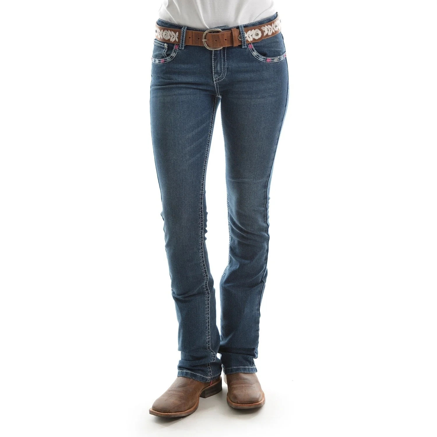 Pure Western Women's Winona Boot Cut Jean 34" Leg Twilight - Image 3