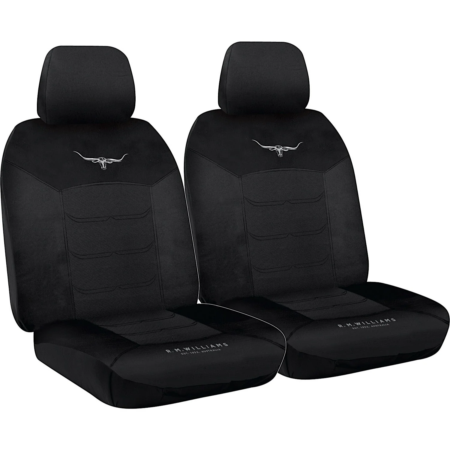 R.M.Williams Black Mesh Seat Cover Size 30