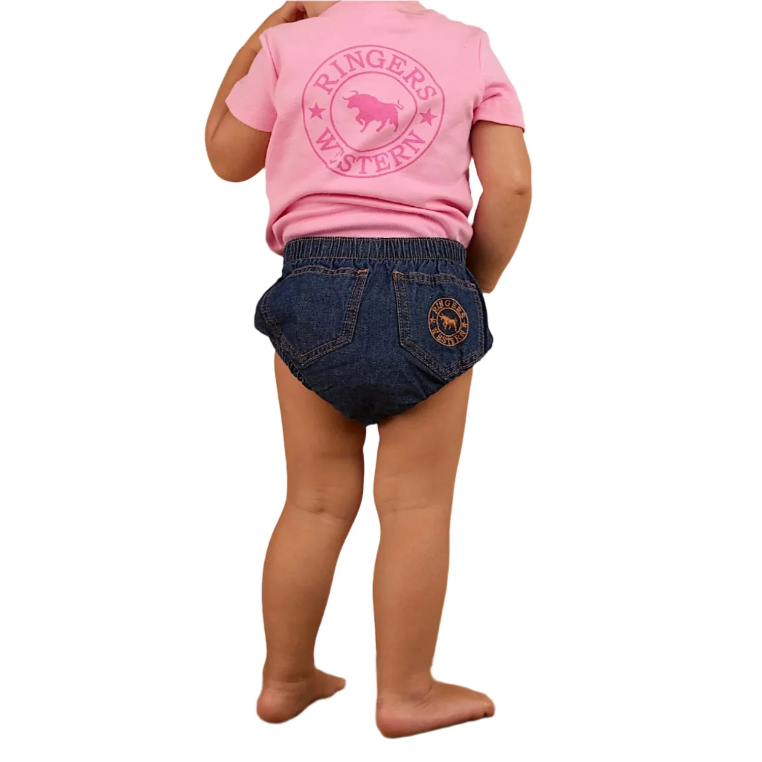 Ringers Western Babies Mila Nappy Bloomer - Classic Blue - Image 4