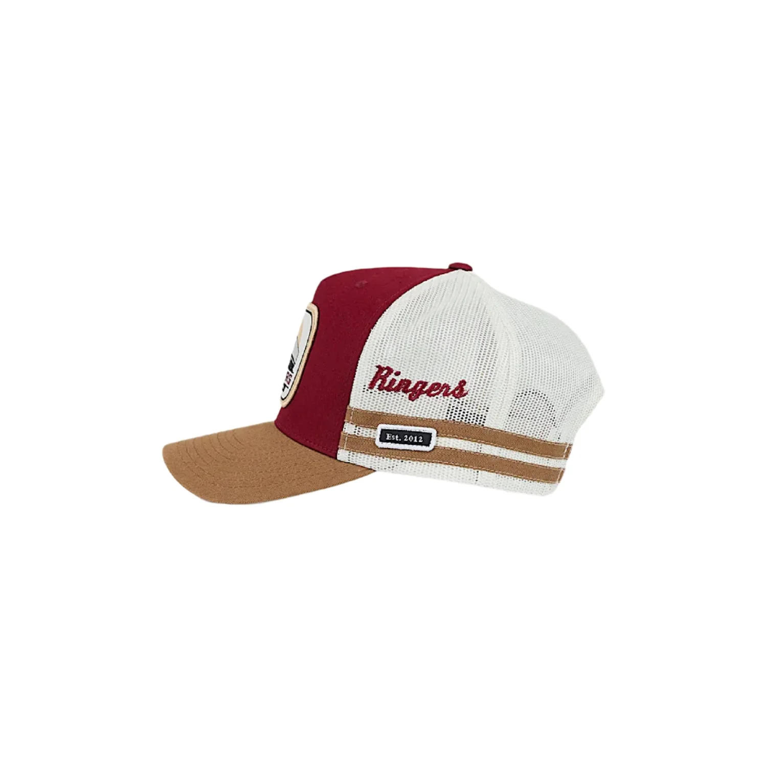 Ringers Western Big Rig Deep Fit Trucker Cap - Burgundy/Clay - Image 3