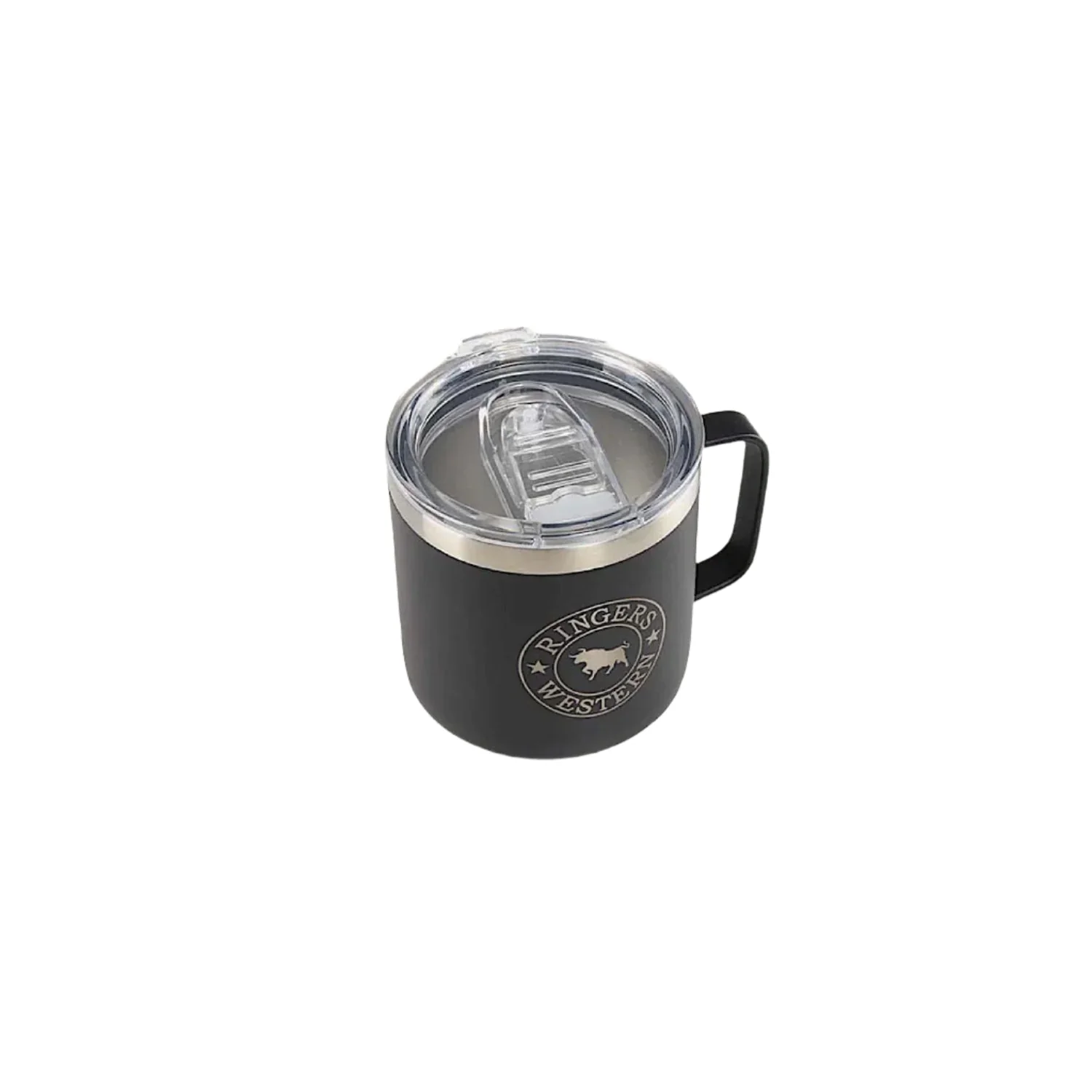 Ringers Western Brew Mug Powder Coated Insulated - Black - Image 2