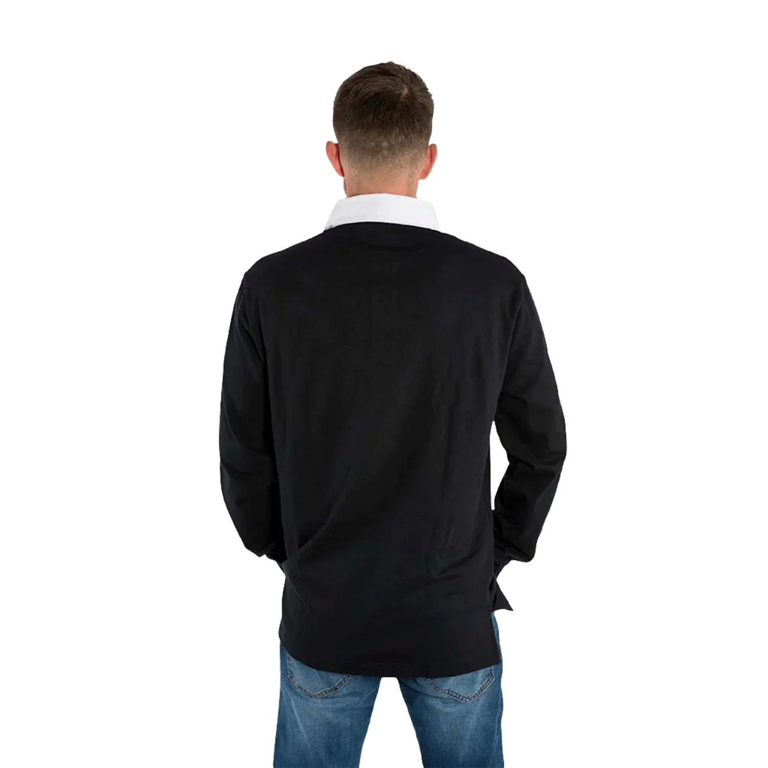 Ringers Western Men's Burton Rugby Jersey - Black/White - Image 4