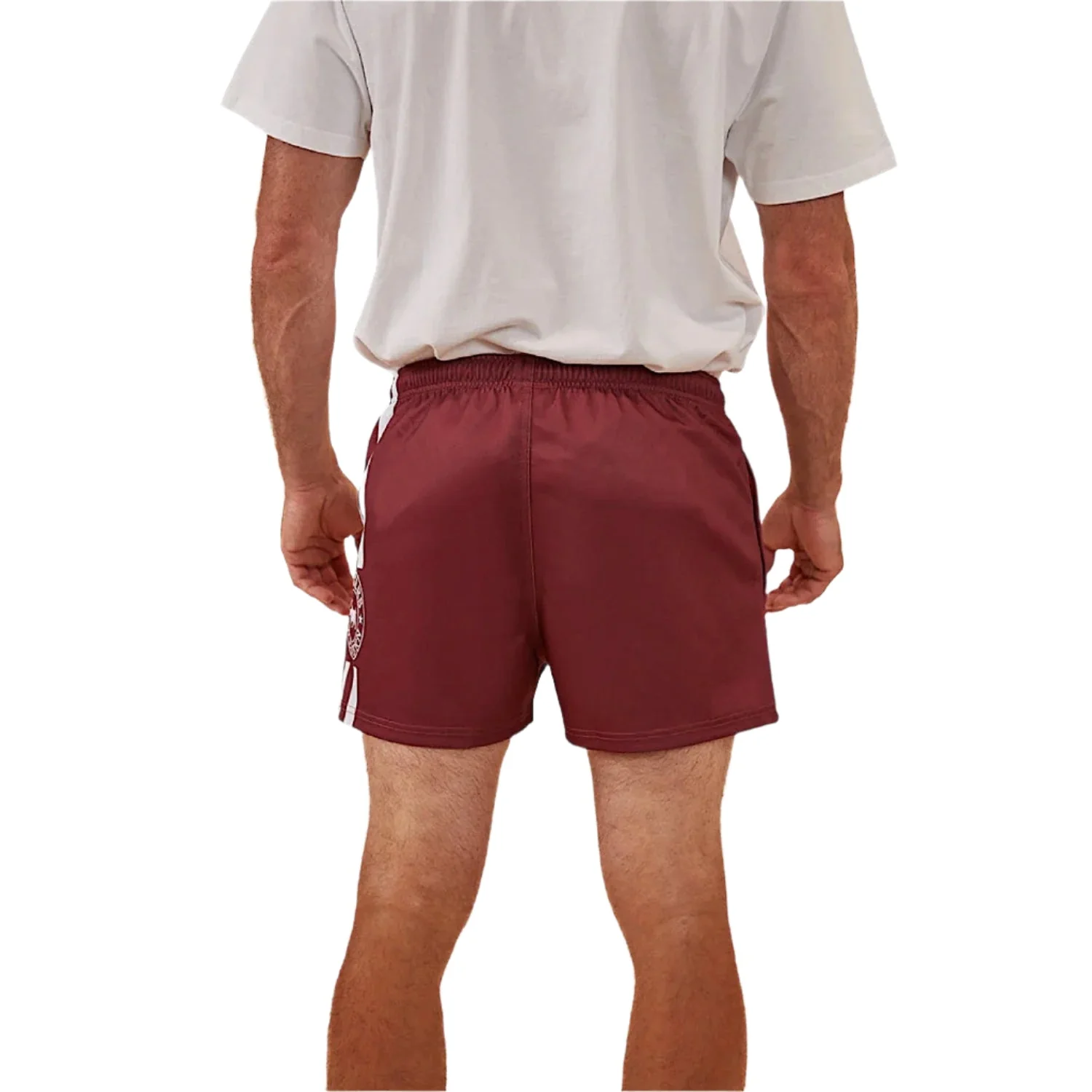 Ringers Western Footy Short - Burgundy - Image 3