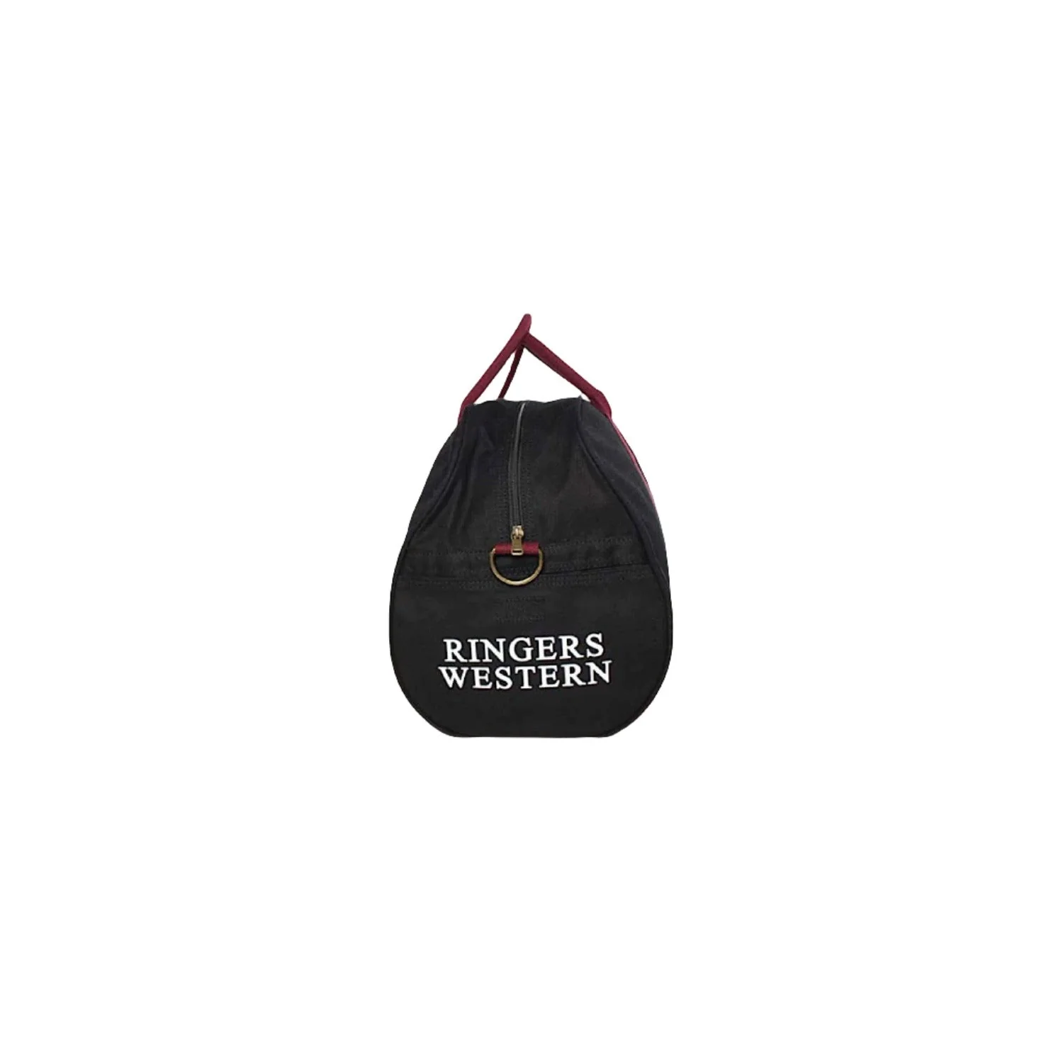 Ringers Western Gundagai Duffle Bag Black & Maroon - Image 3